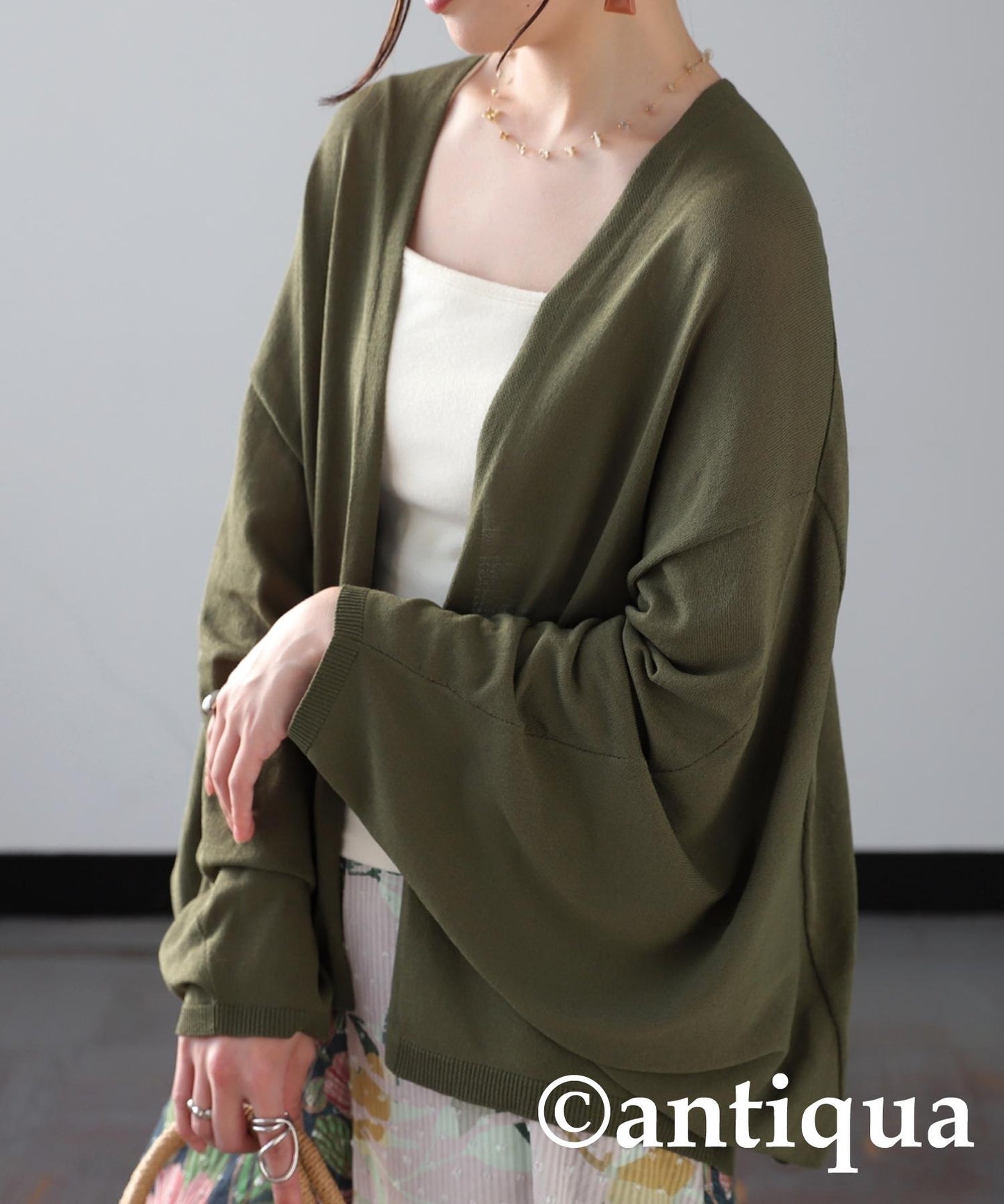 Ladies Dolman Knit Cardigan