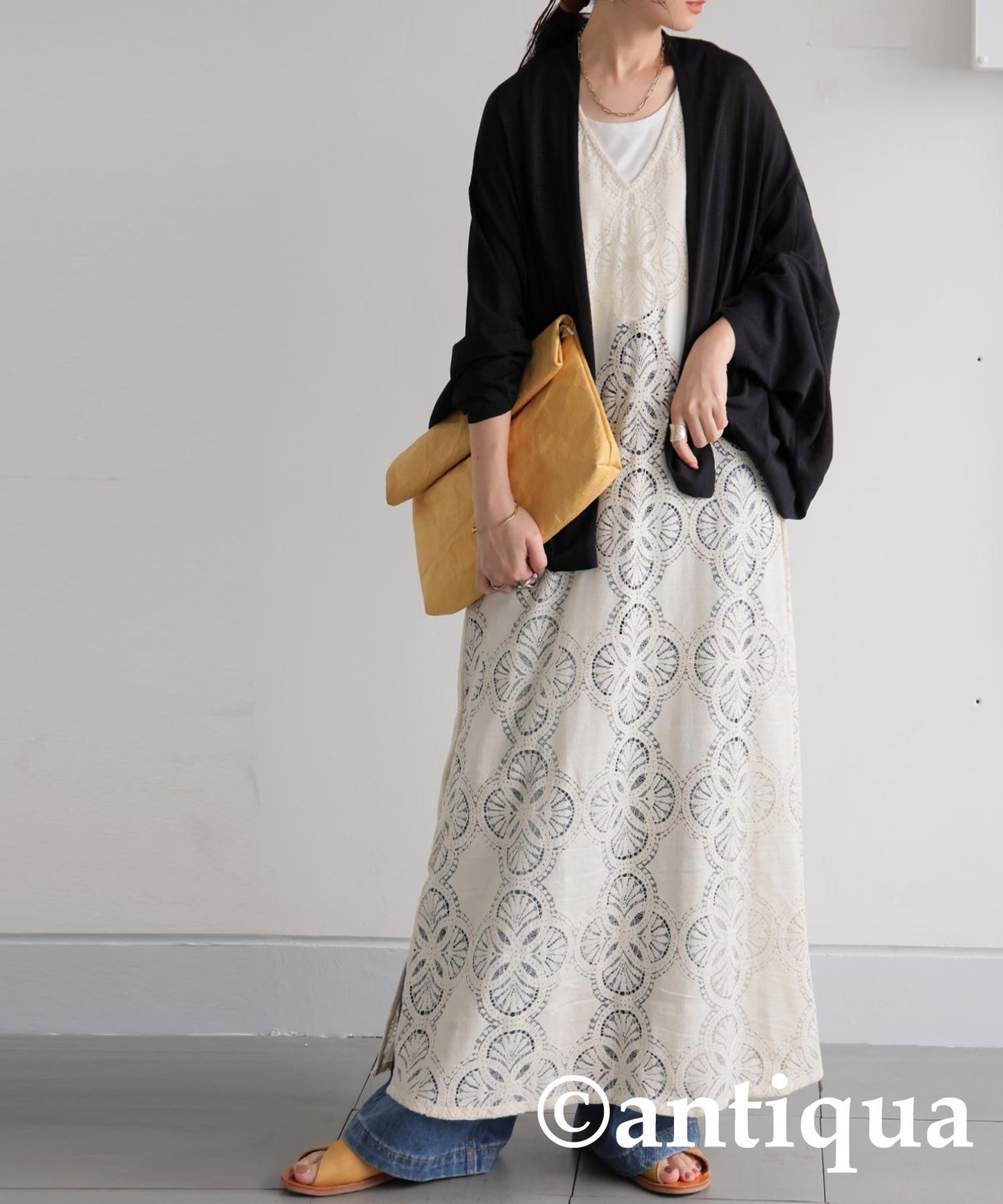 Ladies Dolman Knit Cardigan