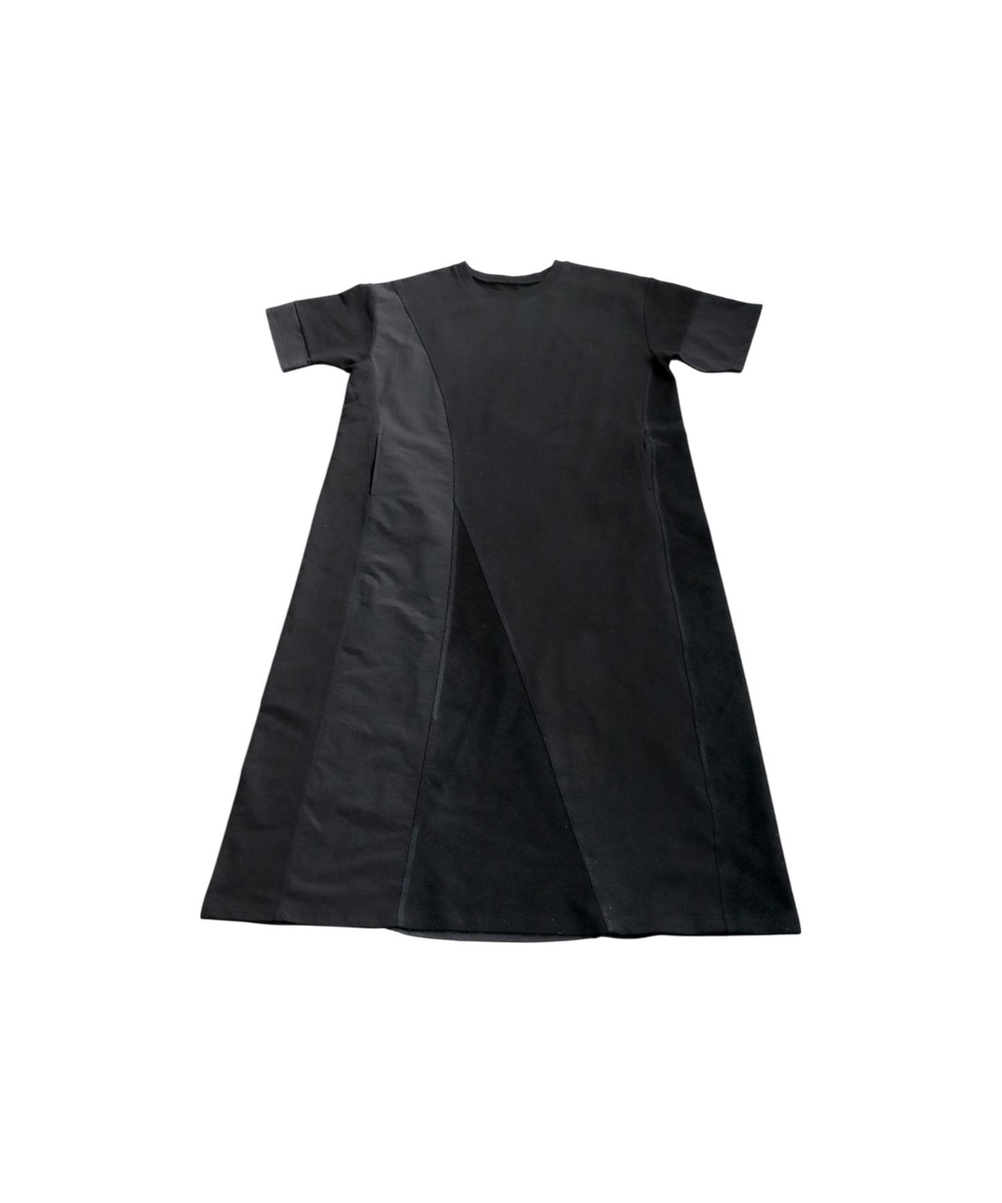 Ladies 3 Material Switching Docking A-Line Dress