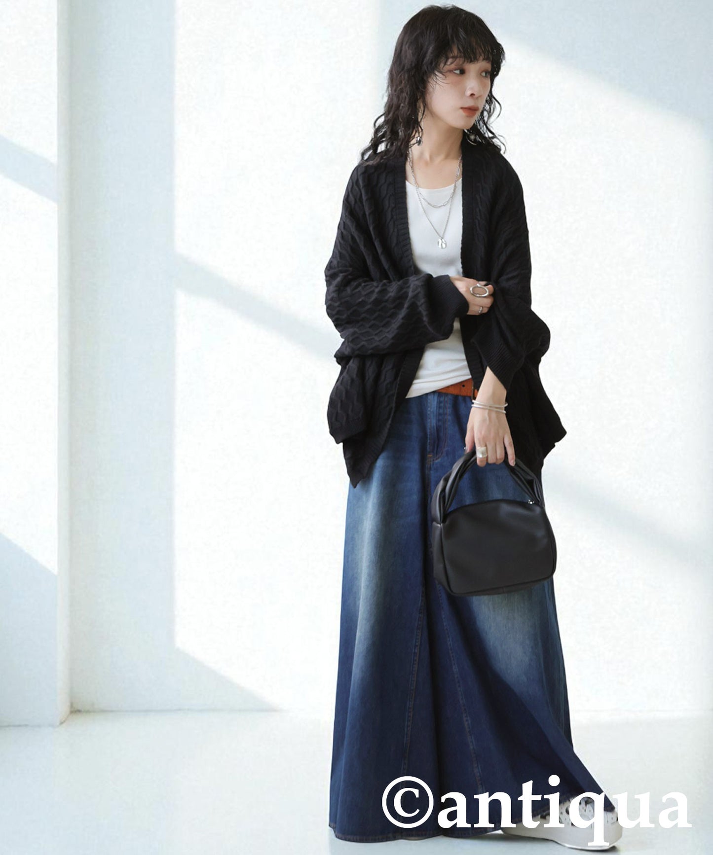 Aran Knit Cardigan Ladies