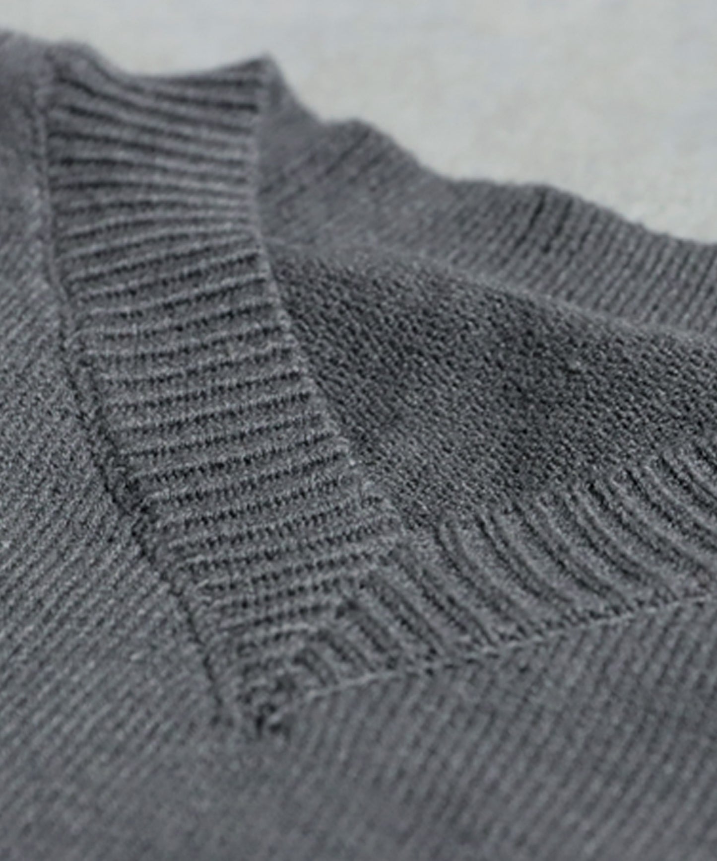 V-Neck Wide Knit Top Ladies