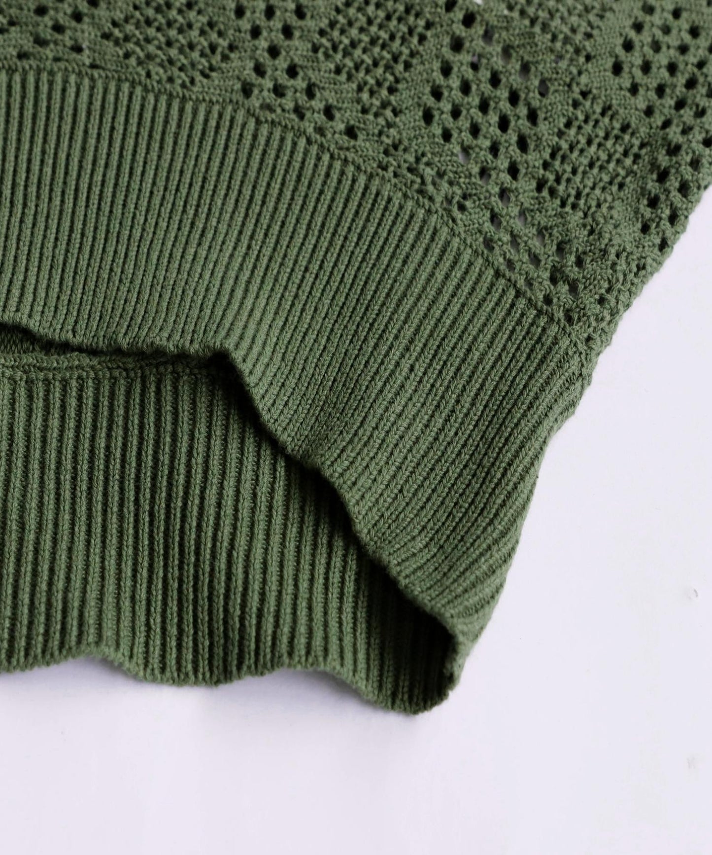 Ladies Dolman Openwork Knit Tops