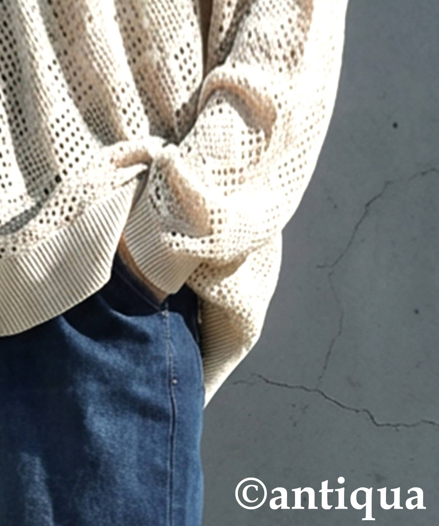 Openwork Knit Cardigan Ladies