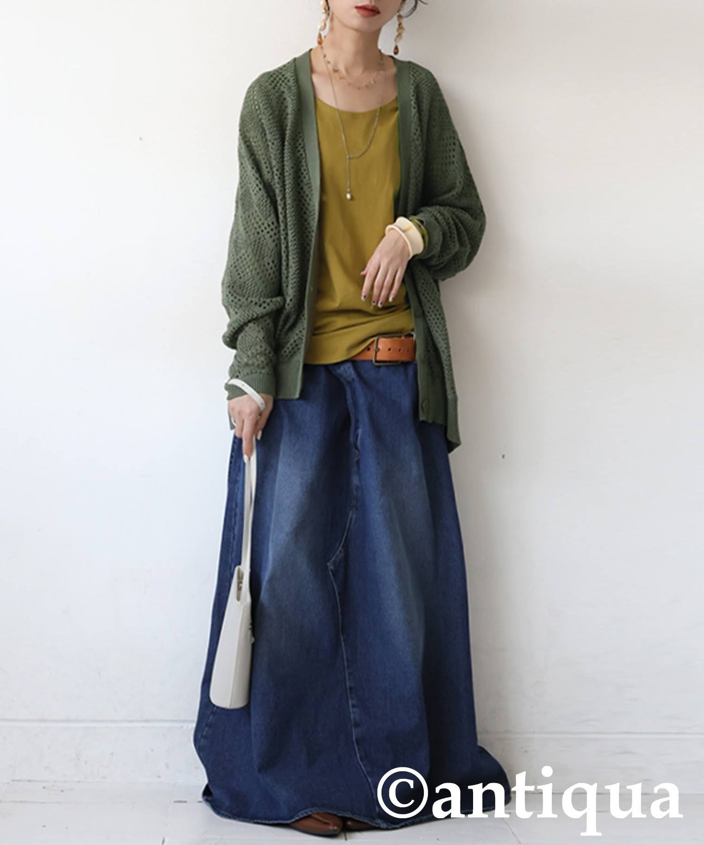 Openwork Knit Cardigan Ladies