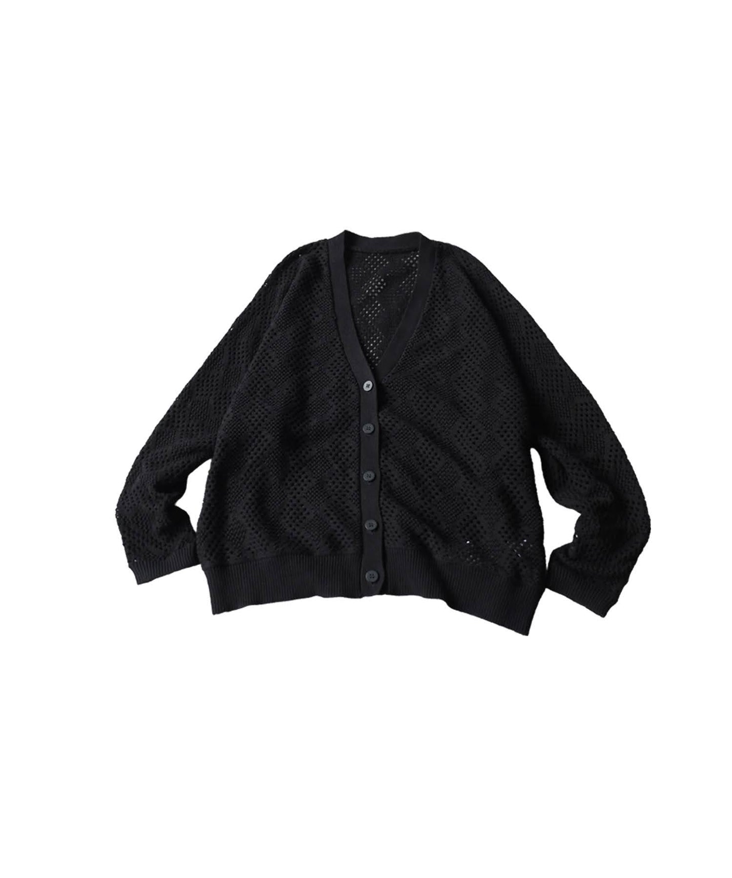 Openwork Knit Cardigan Ladies