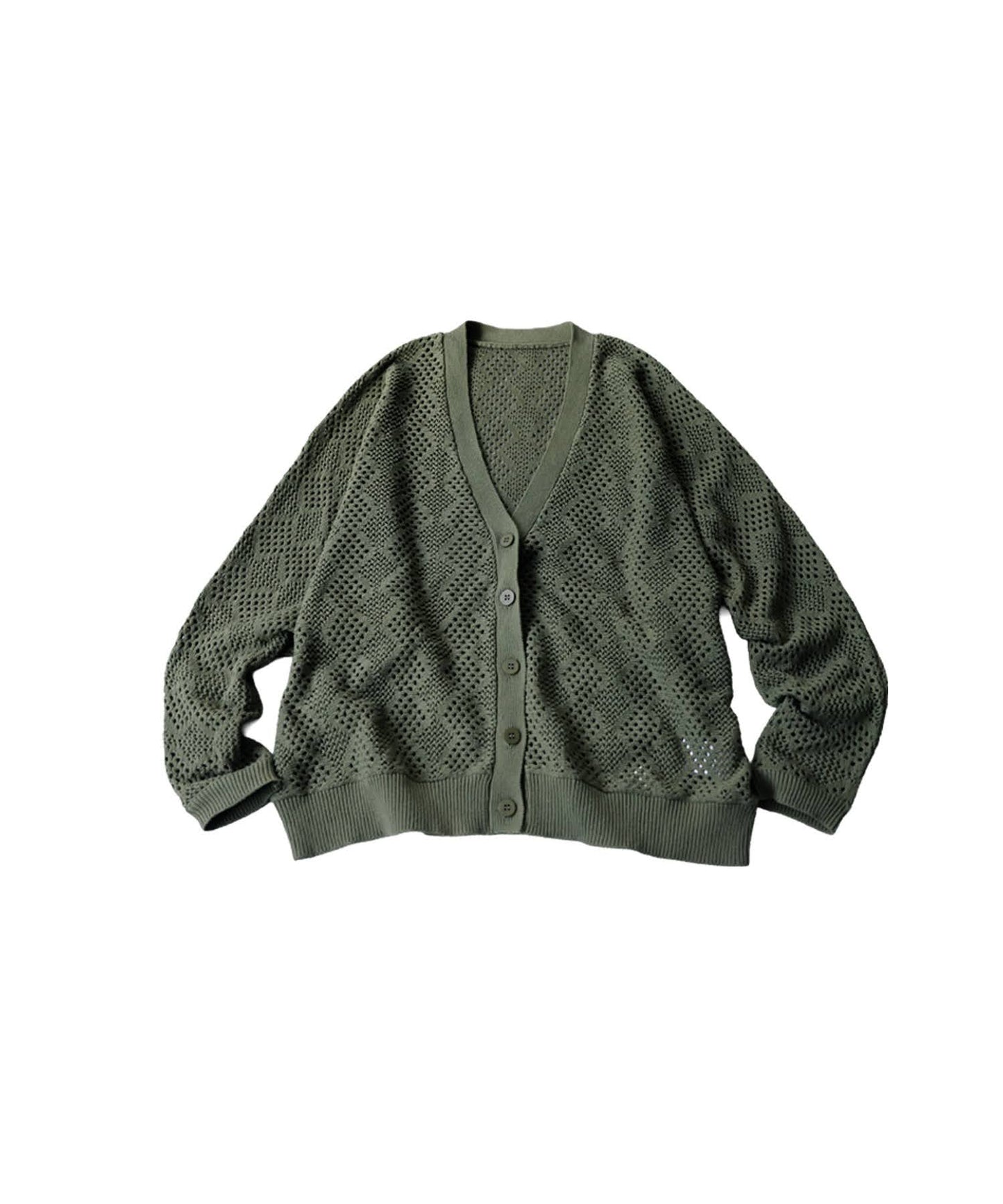 Openwork Knit Cardigan Ladies