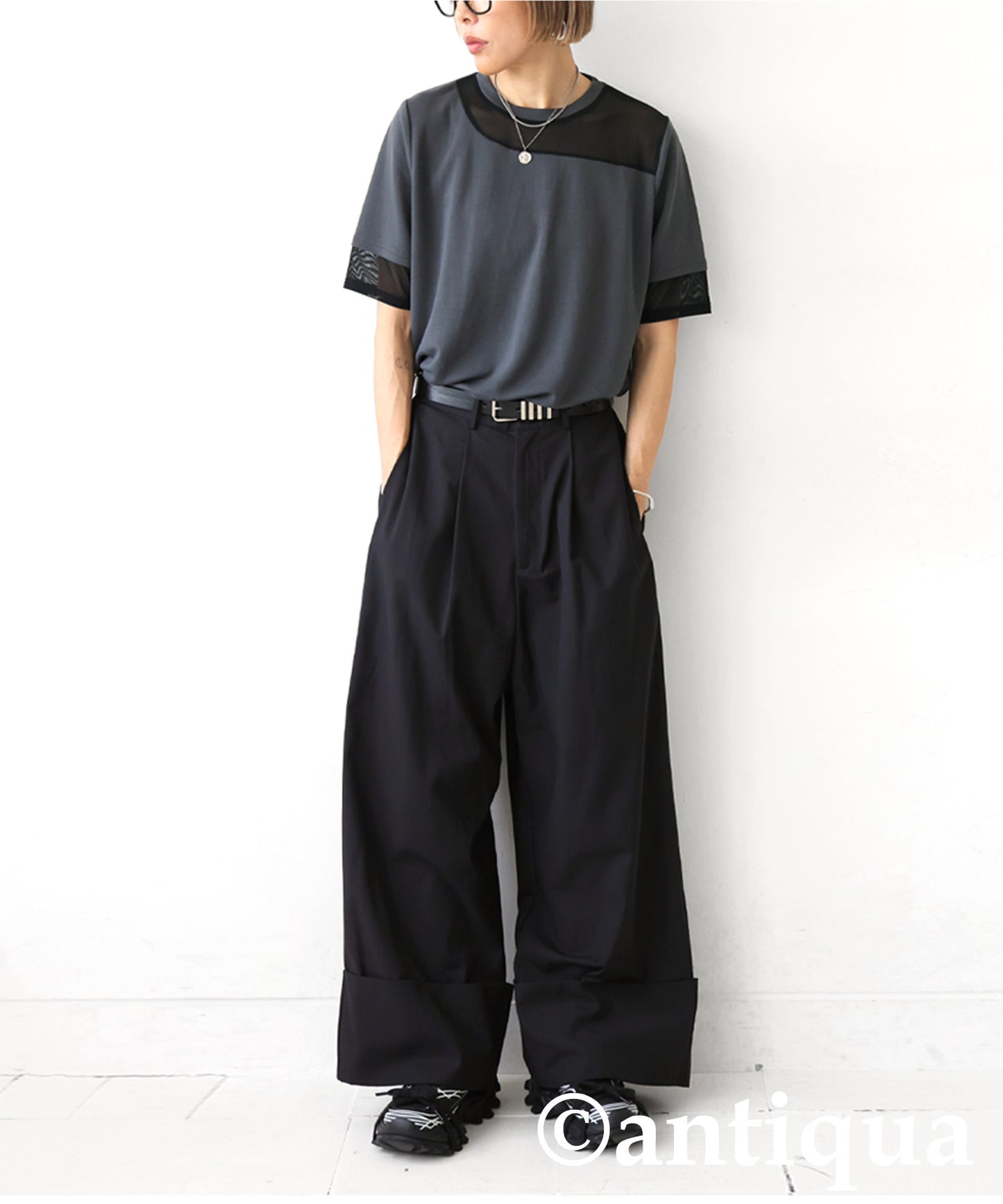 Ladies Sheer Short Sleeve Top