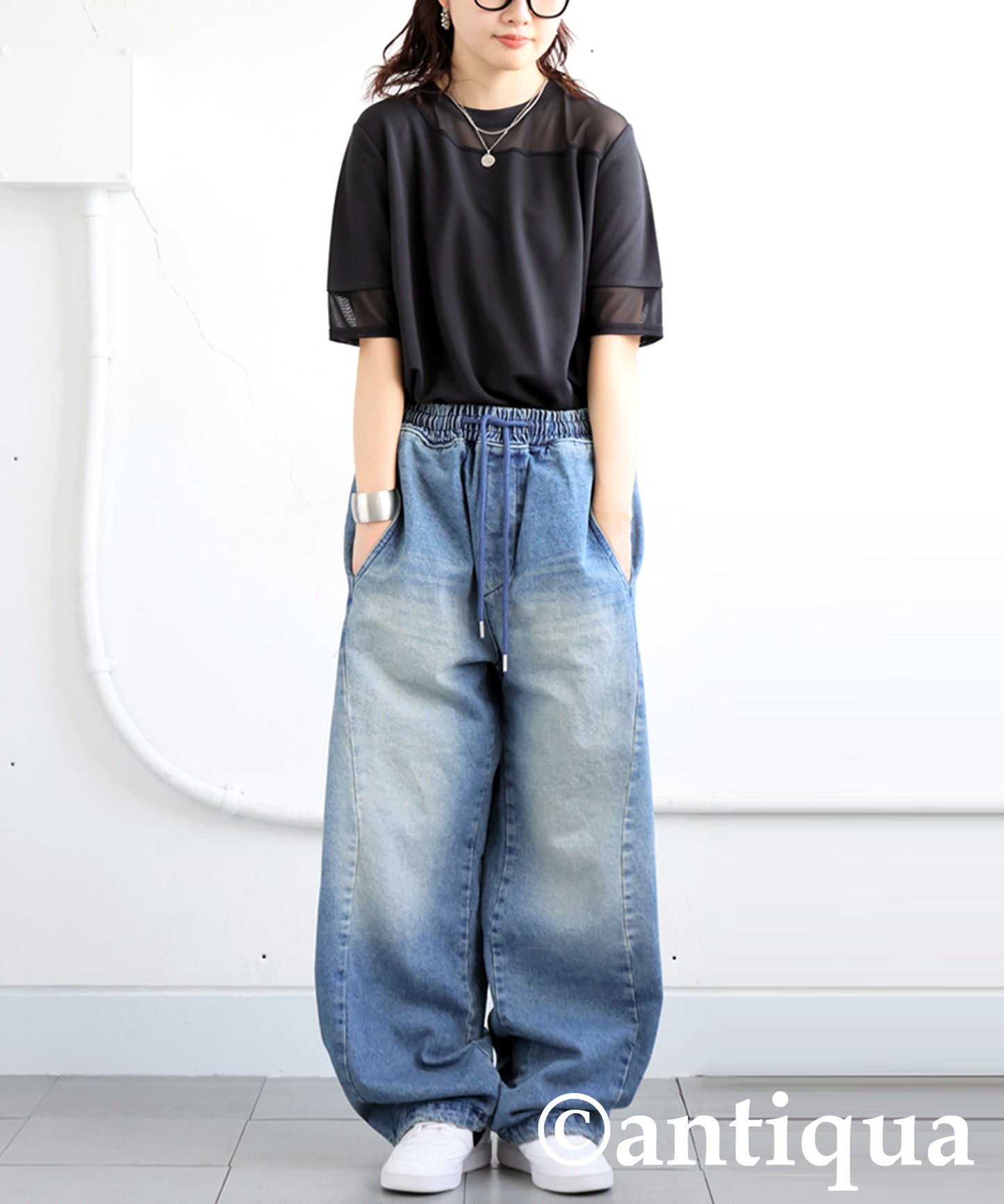 Ladies Sheer Short Sleeve Top