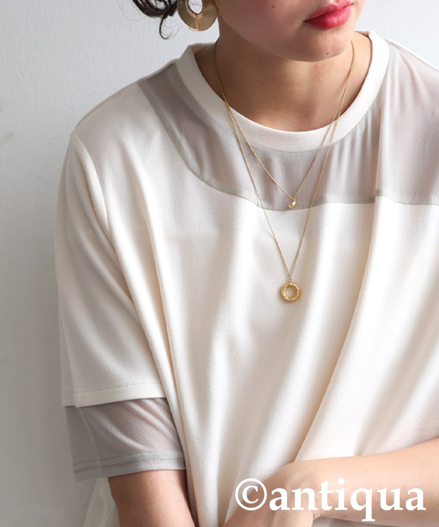 Ladies Sheer Short Sleeve Top