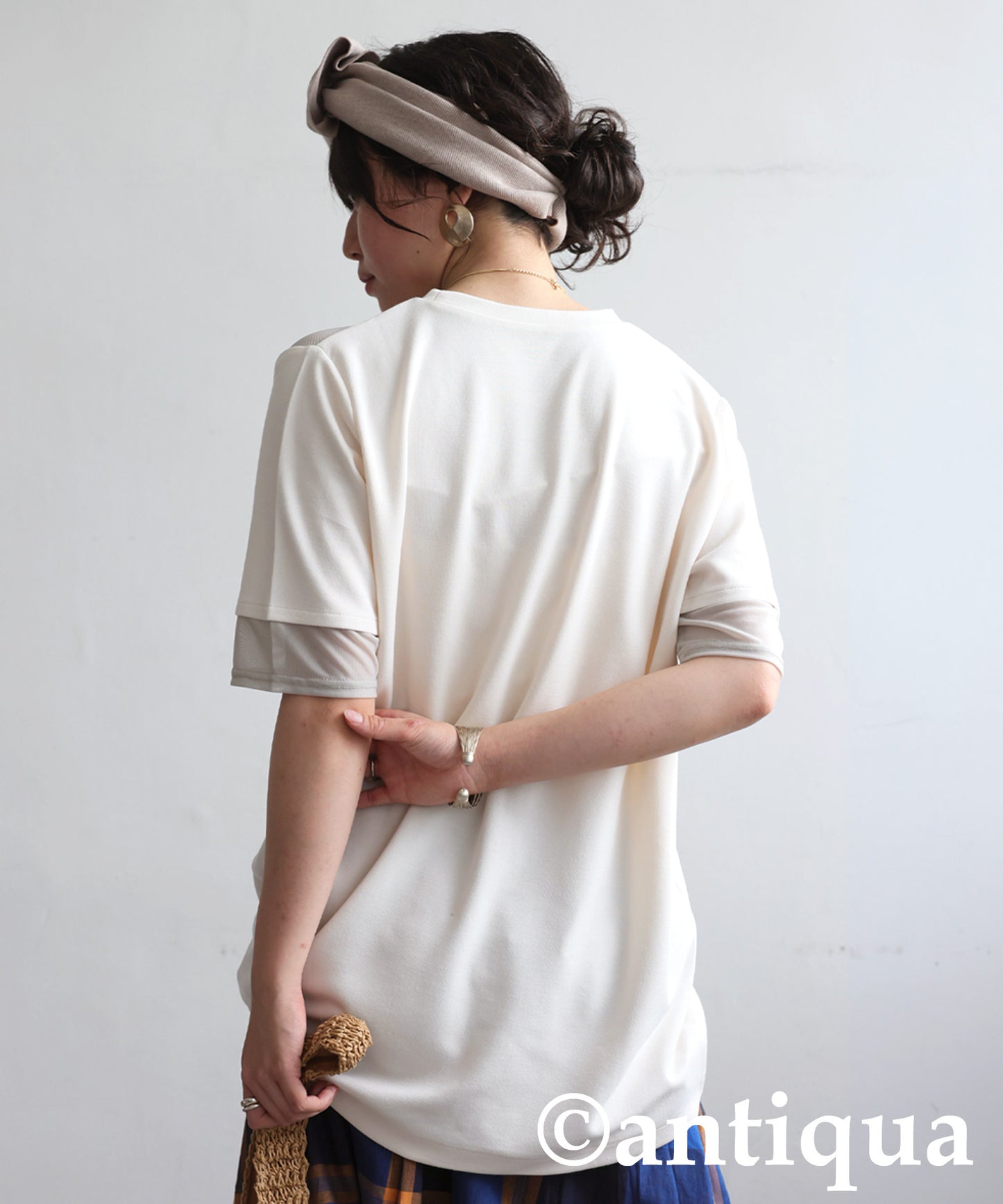 Ladies Sheer Short Sleeve Top