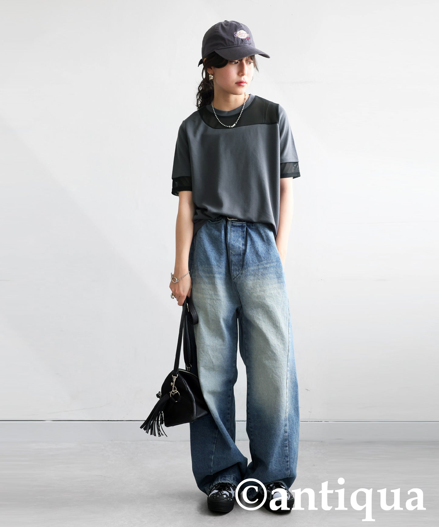 Ladies Sheer Short Sleeve Top