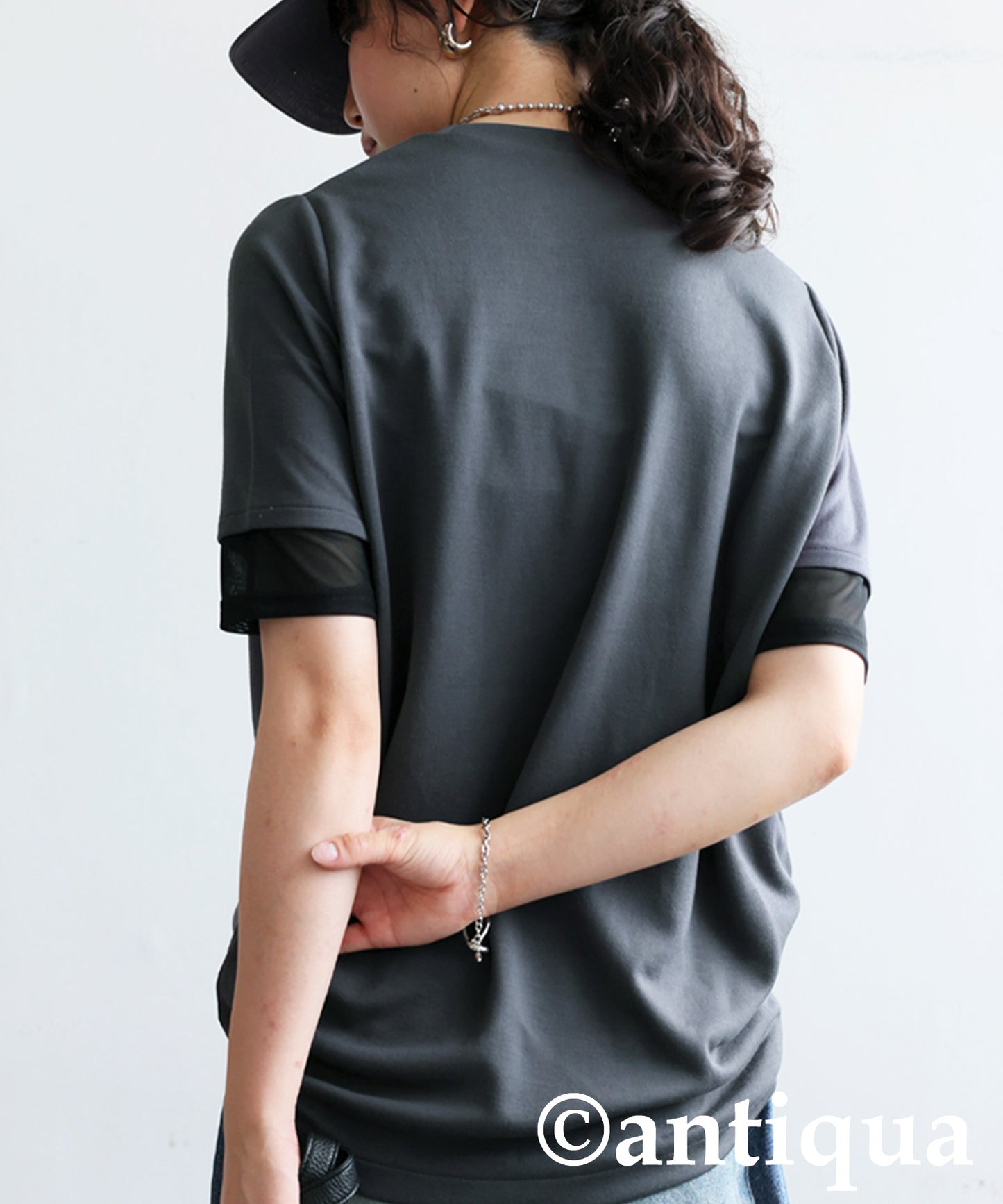 Ladies Sheer Short Sleeve Top