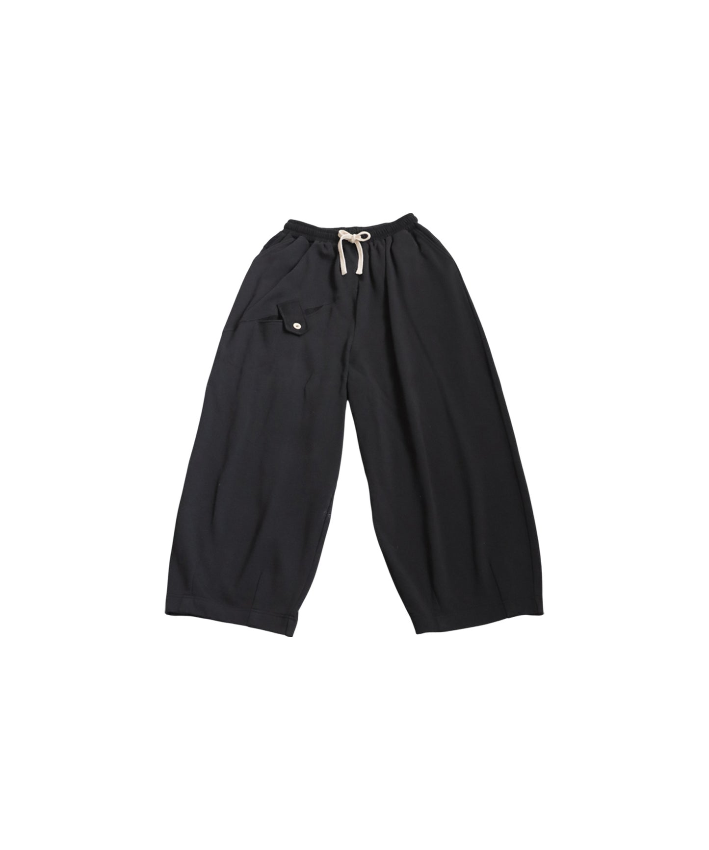 Curved Pants With Accent Pockets Ladies