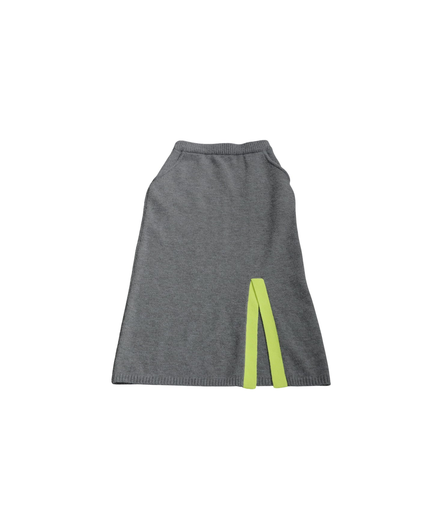 Color-Coordinated Slit Knit Skirt Ladies