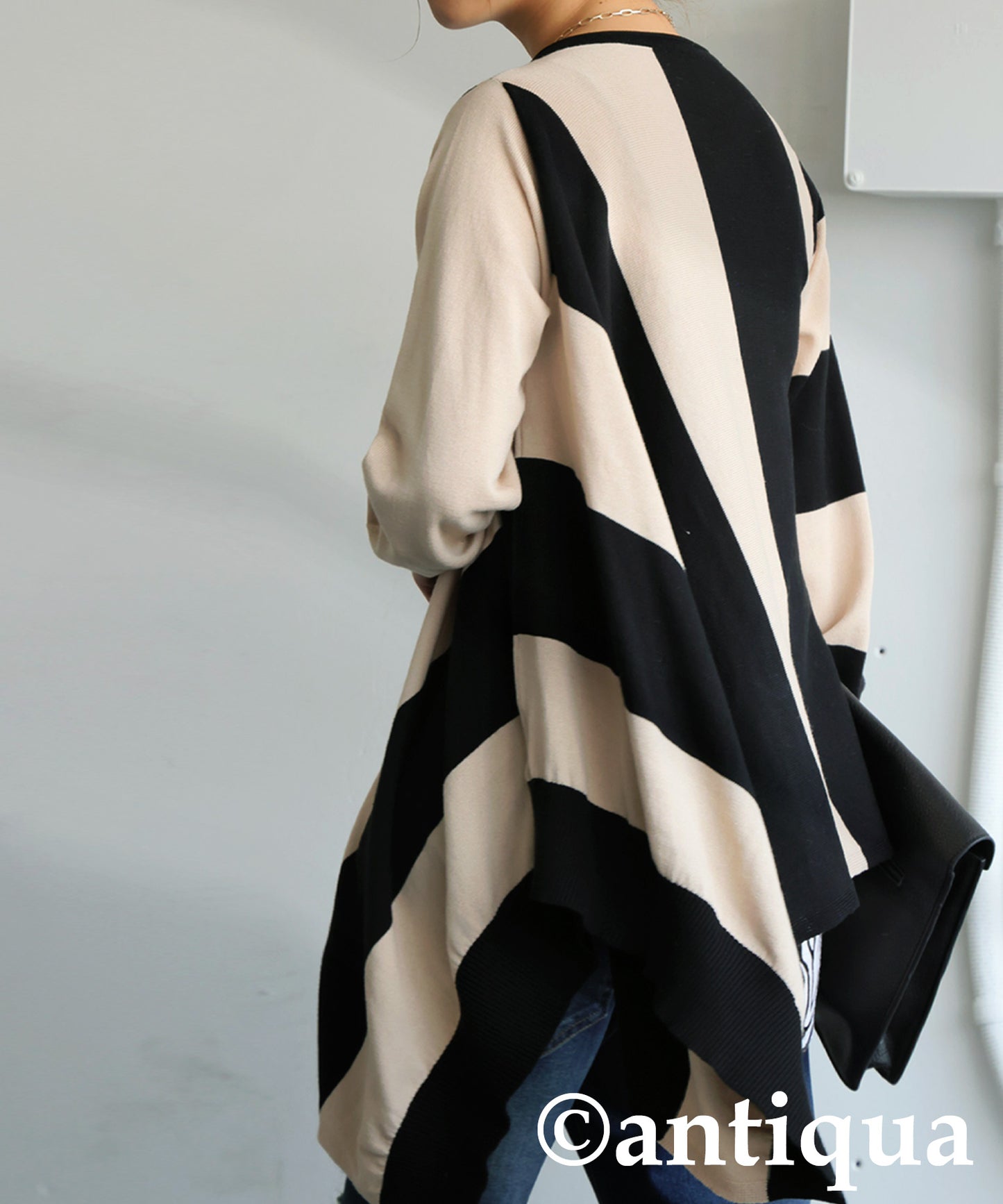 Bias Striped Knit Ladies