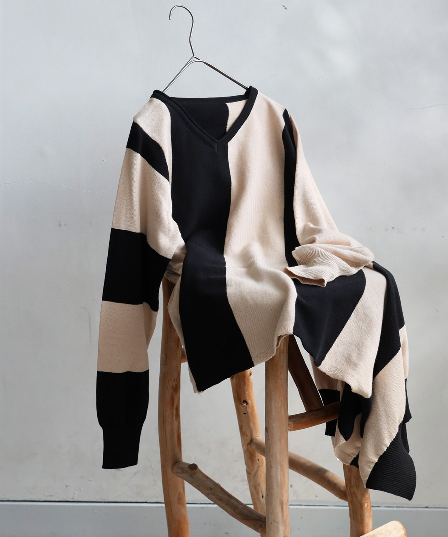 Bias Striped Knit Ladies