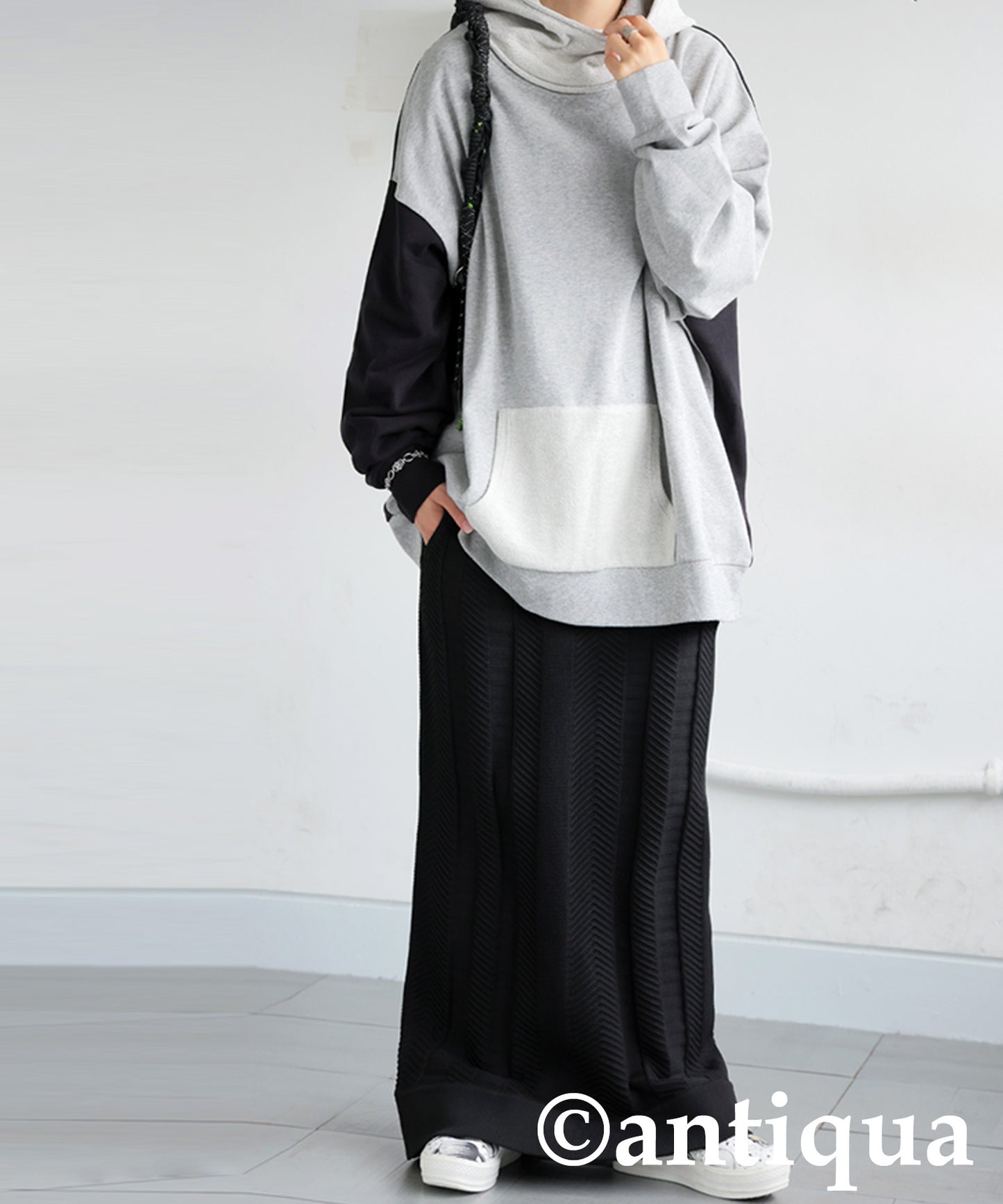 Sponge knit Long Skirt Ladies