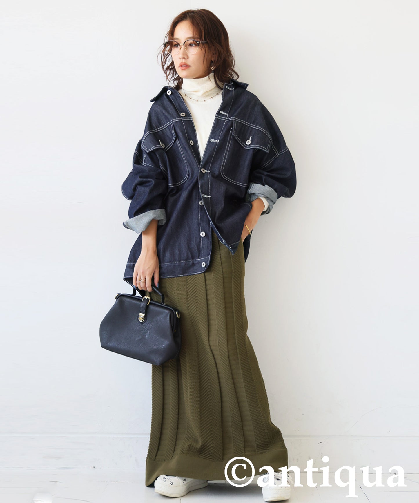 Sponge knit Long Skirt Ladies