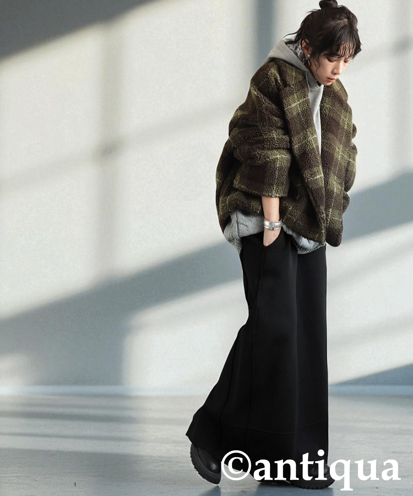 Sponge Knit Long Skirt Ladies