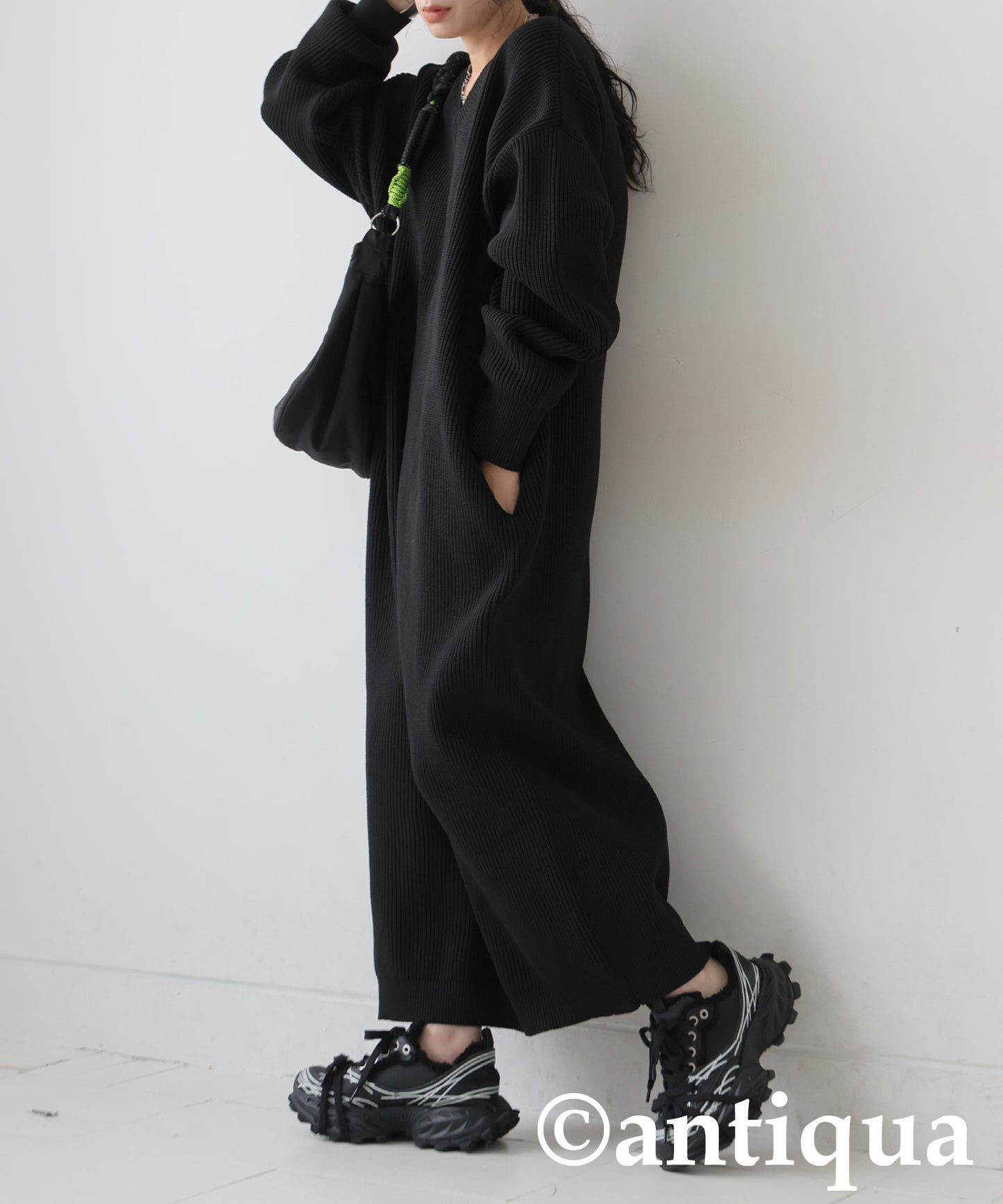 Ribbed Knit Dress Ladies