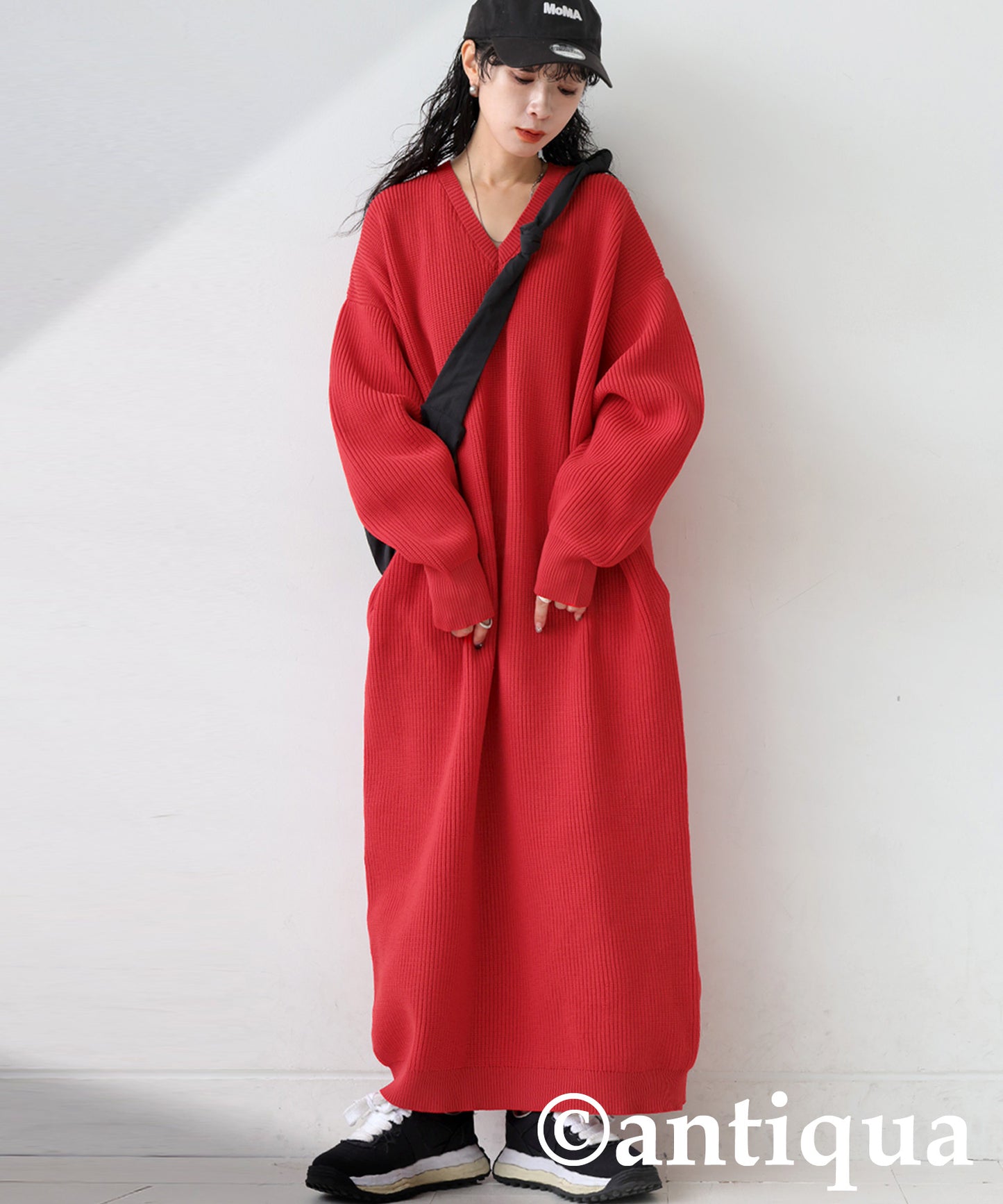 Ribbed Knit Dress Ladies