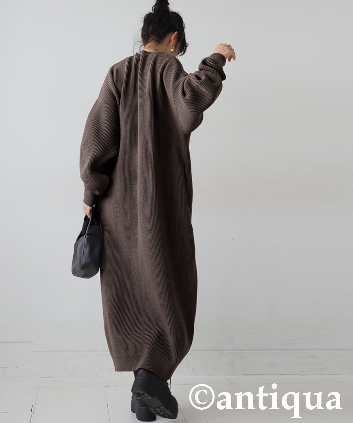 Ribbed Knit Dress Ladies