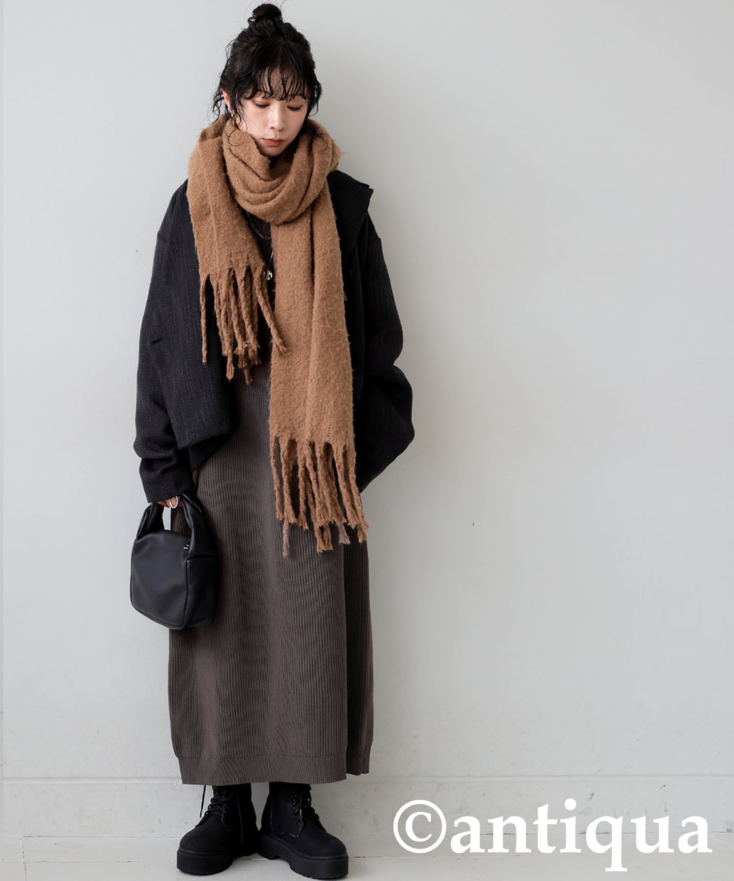 Ribbed Knit Dress Ladies