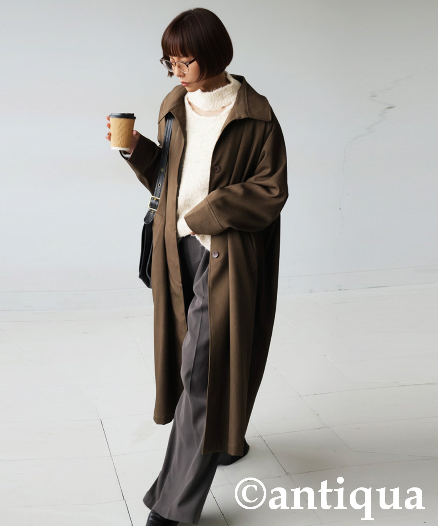 Boucle Cutout Knit Tops Ladies