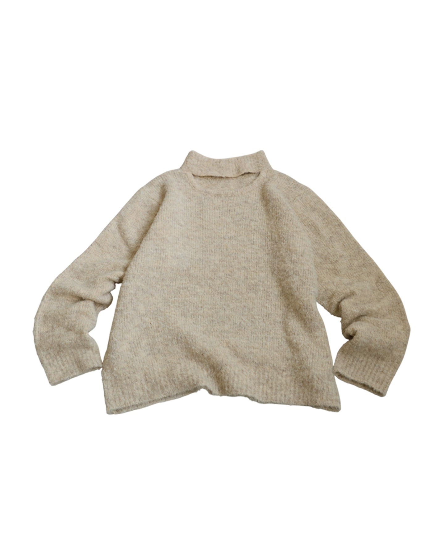 Boucle Cutout Knit Tops Ladies