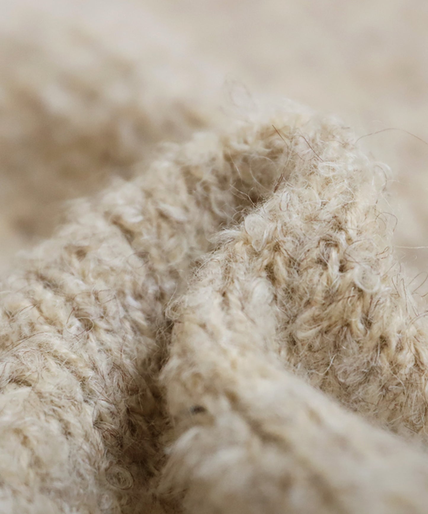 Boucle Cutout Knit Tops Ladies