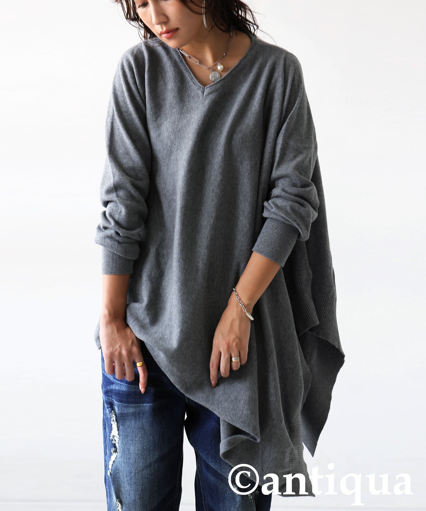 Asymmetrical Knit Top Ladies