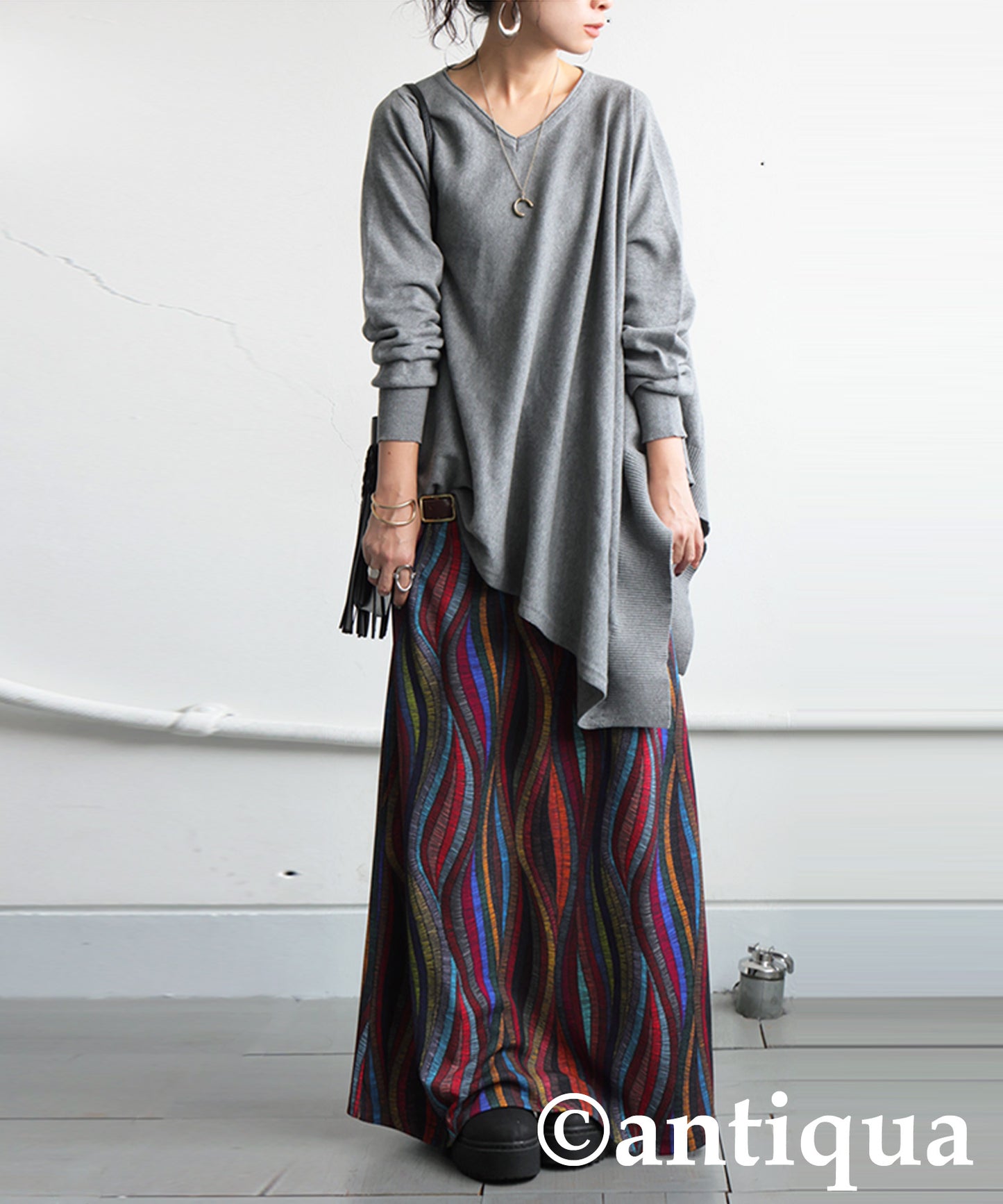 Asymmetrical Knit Top Ladies