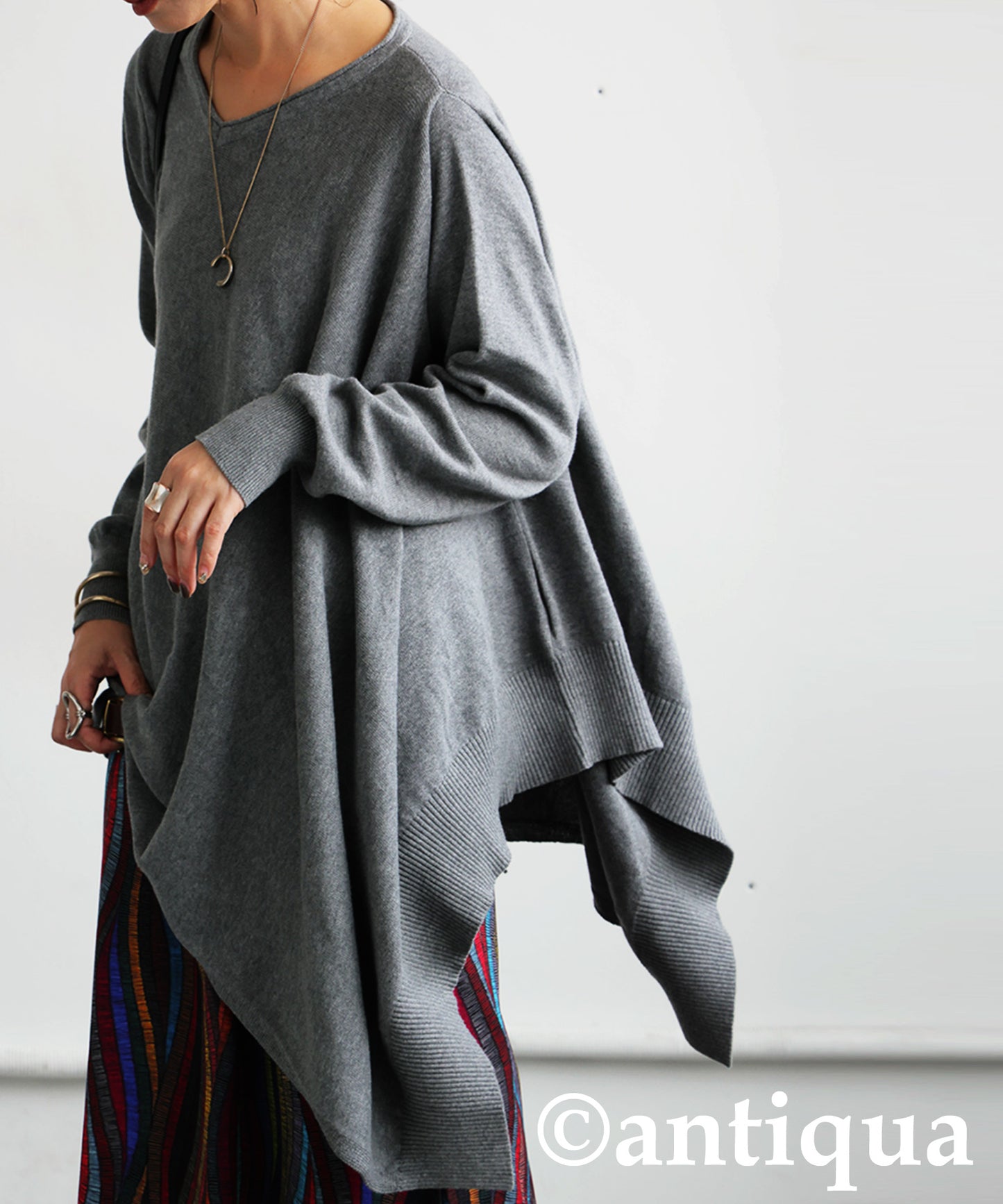 Asymmetrical Knit Top Ladies