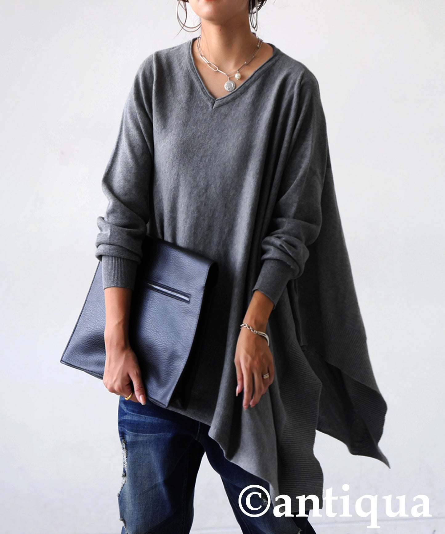 Asymmetrical Knit Top Ladies