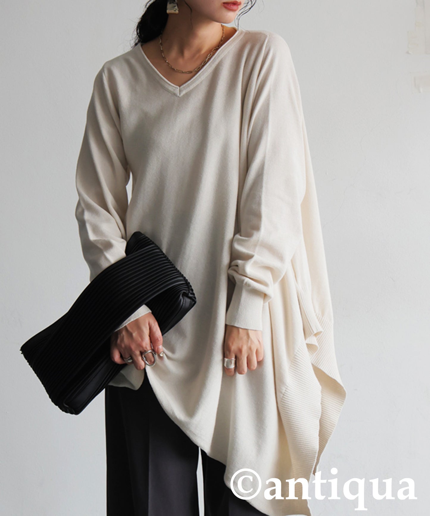 Asymmetrical Knit Top Ladies