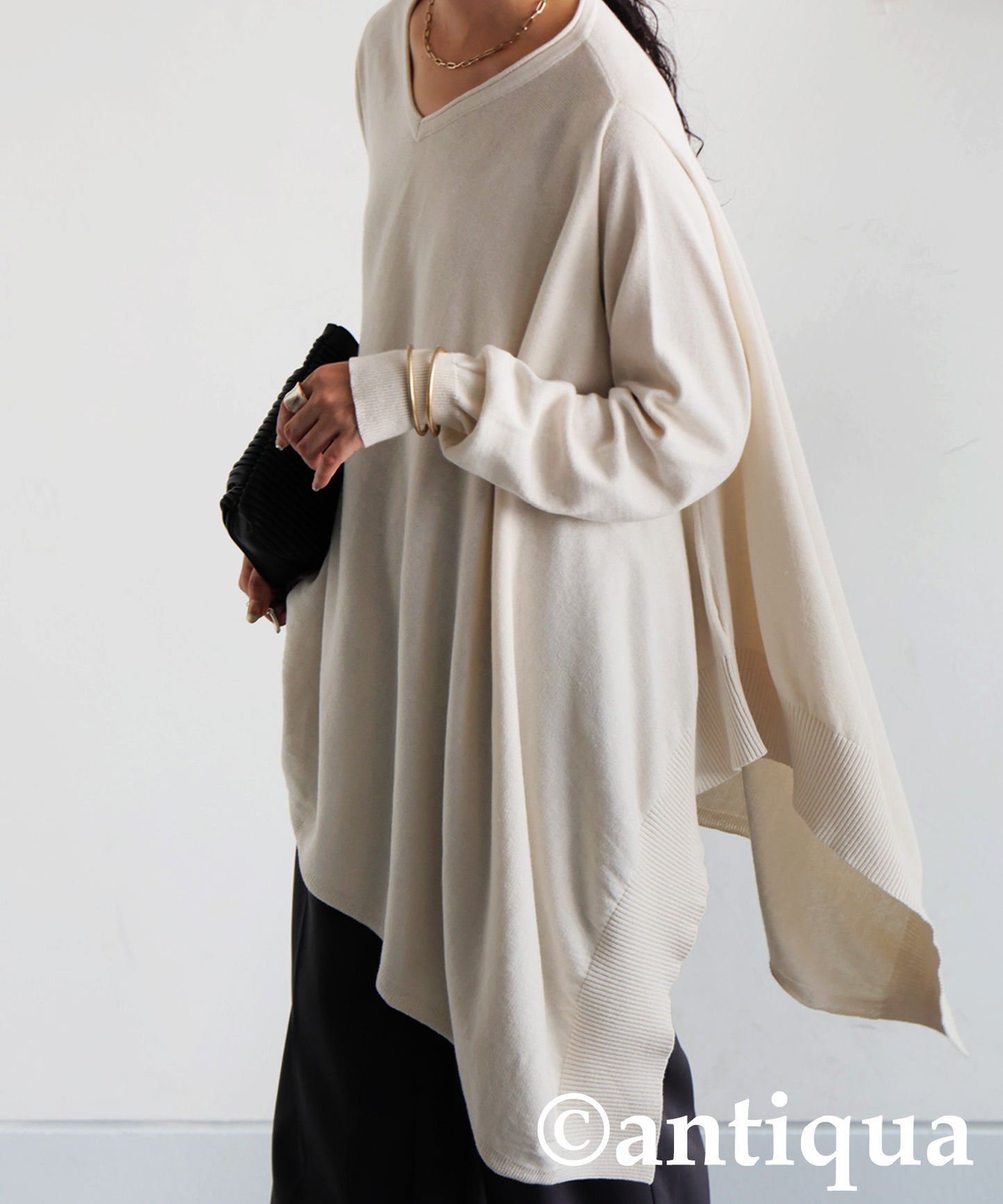 Asymmetrical Knit Top Ladies