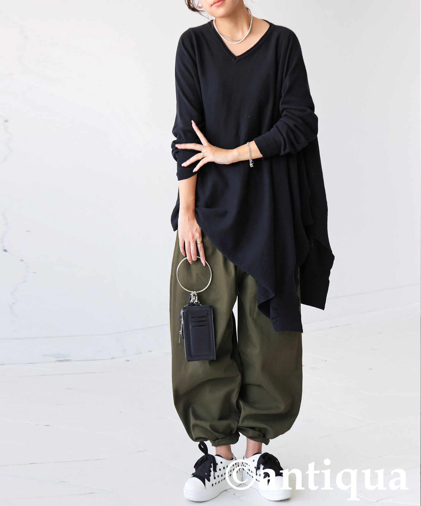 Asymmetrical Knit Top Ladies