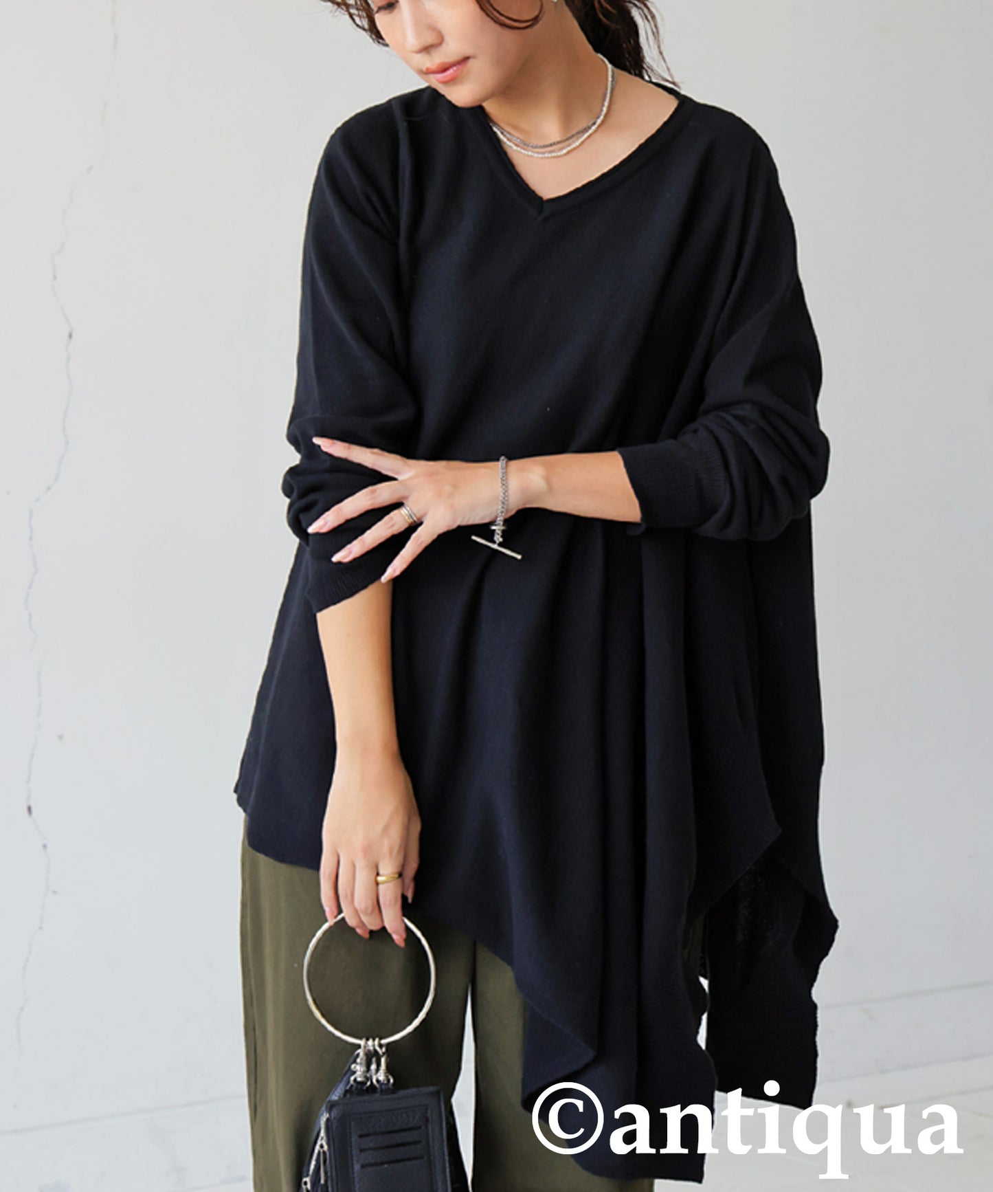 Asymmetrical Knit Top Ladies