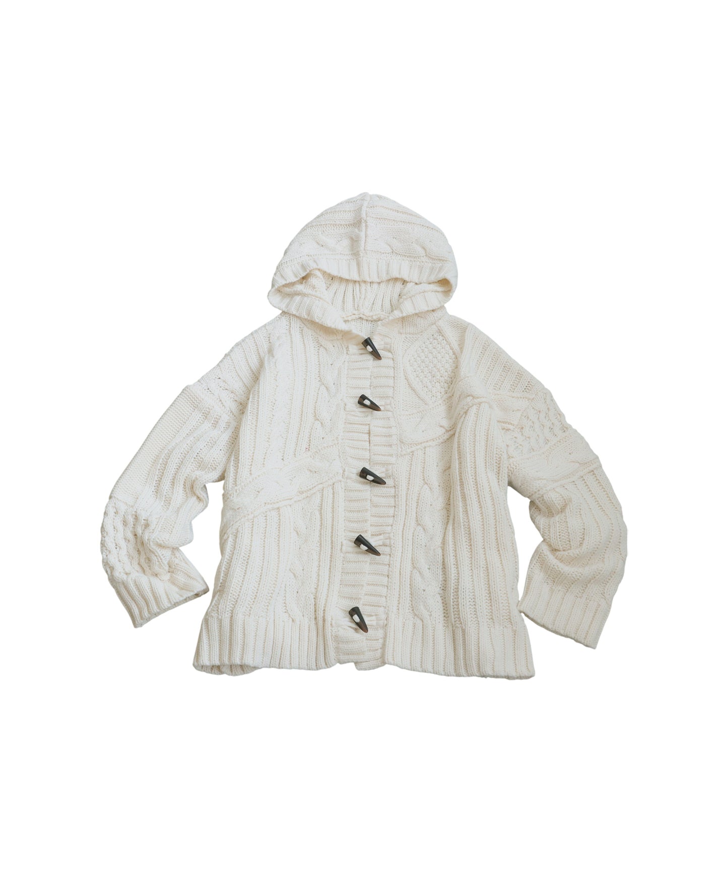 Toggle Button Cable Knit  tops Ladies