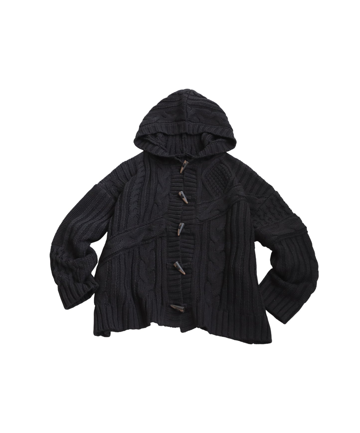 Toggle Button Cable Knit  tops Ladies