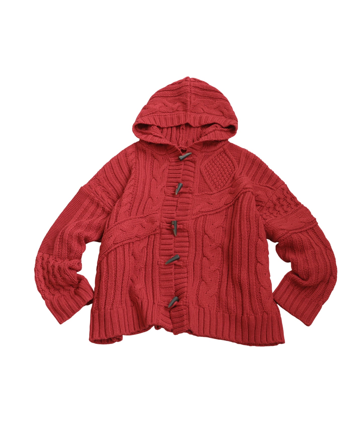 Toggle Button Cable Knit  tops Ladies