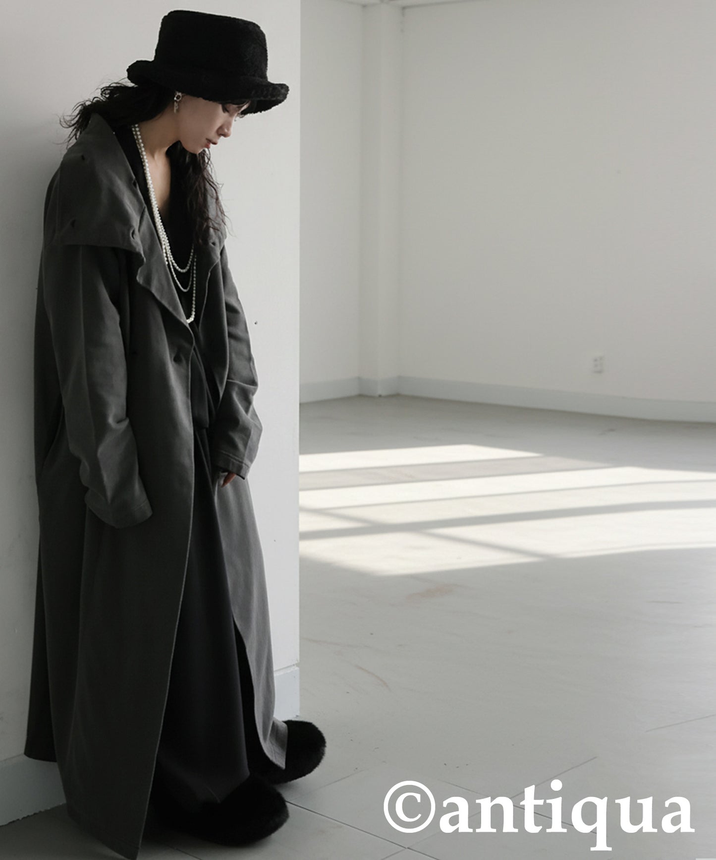 Fleece Long Coat Ladies