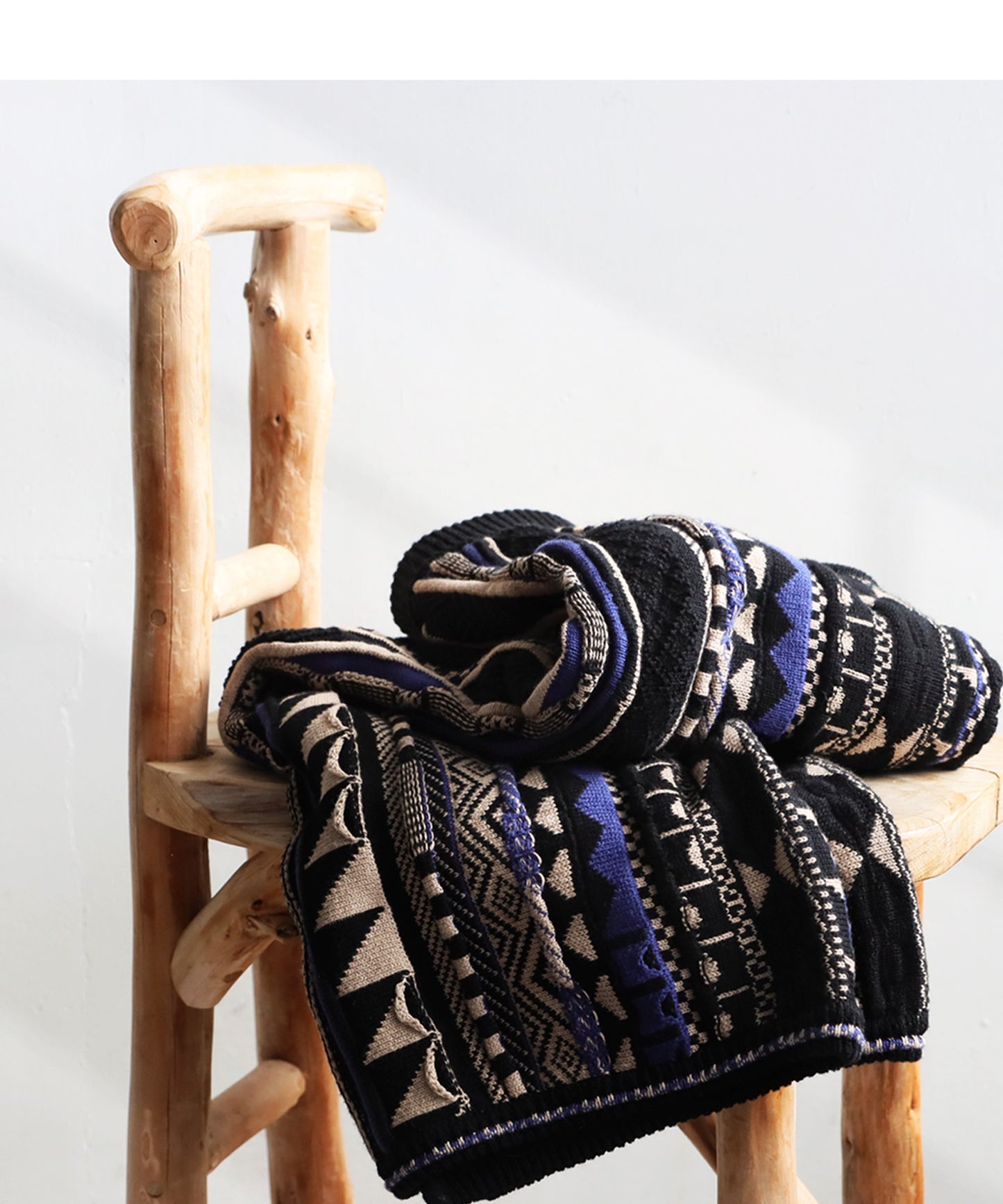 Geometric Pattern Knit Skirt Ladies