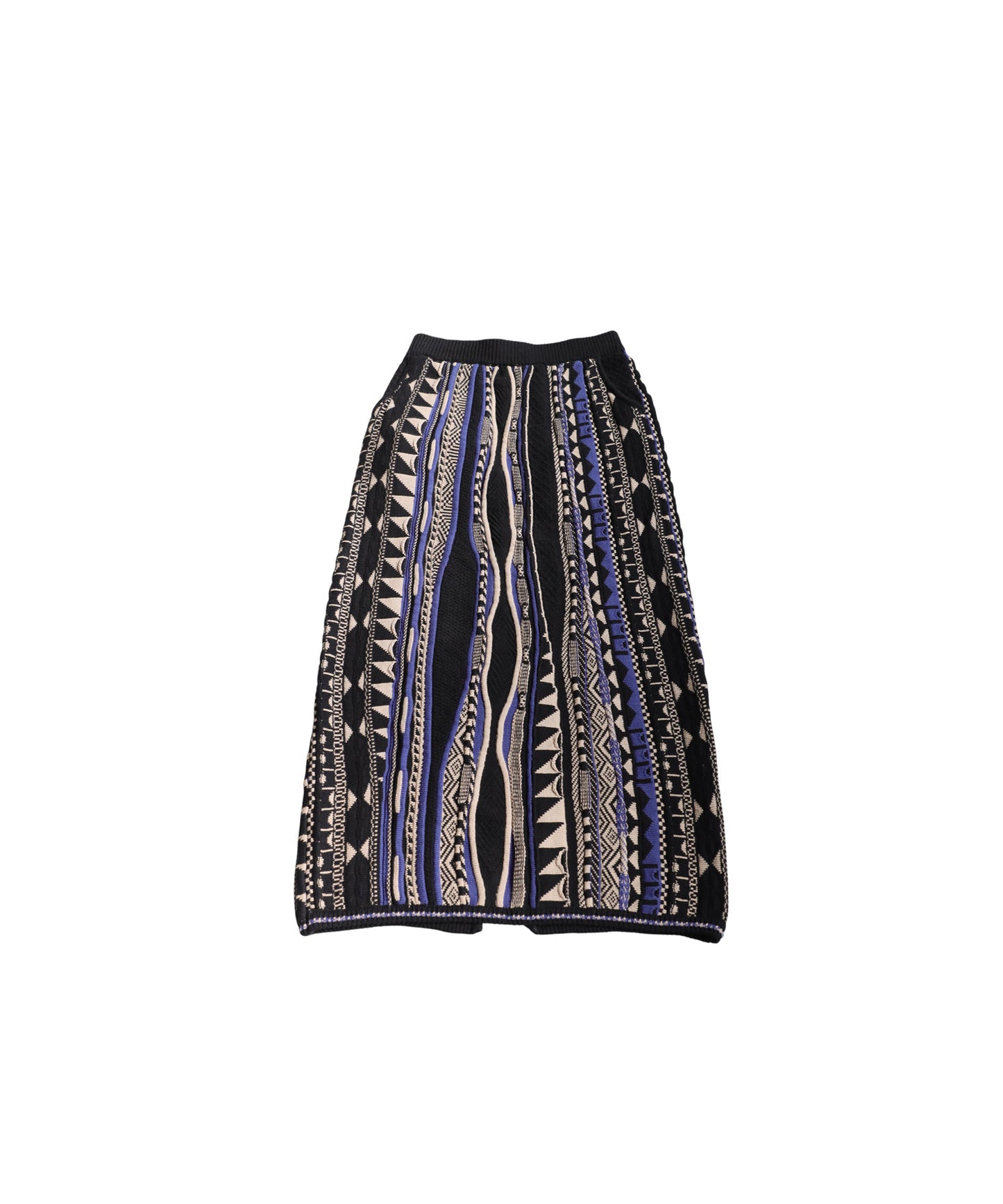 Geometric Pattern Knit Skirt Ladies