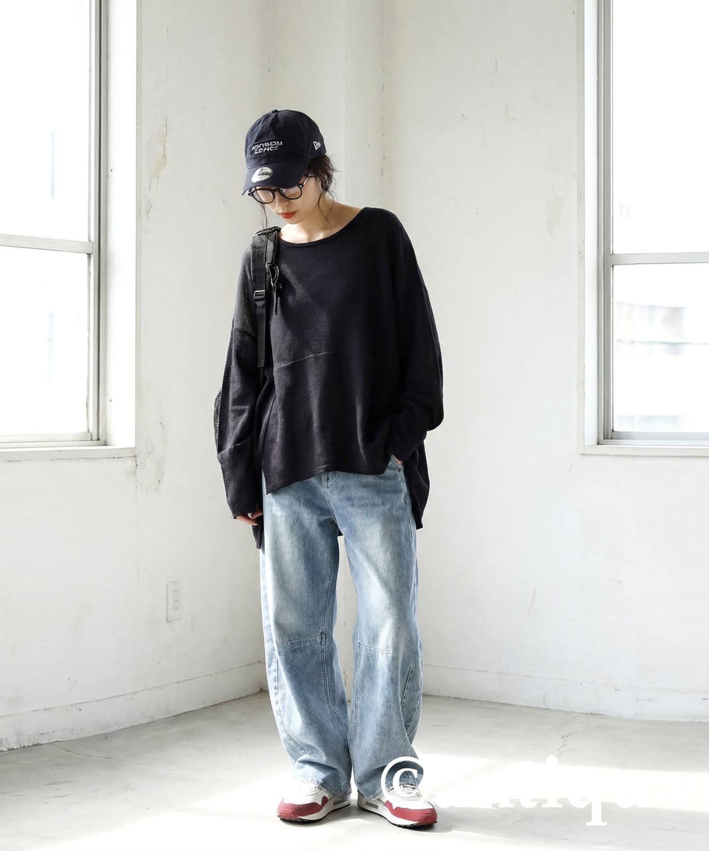 Deformed Knit Top Ladies