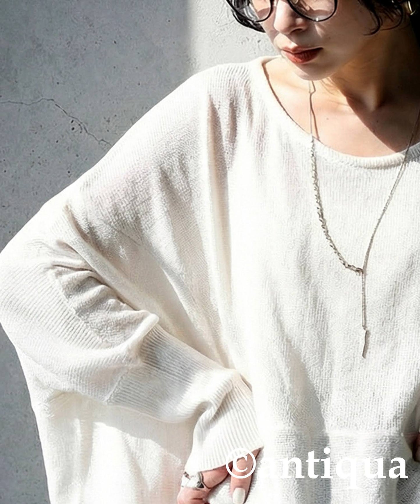 Deformed Knit Top Ladies