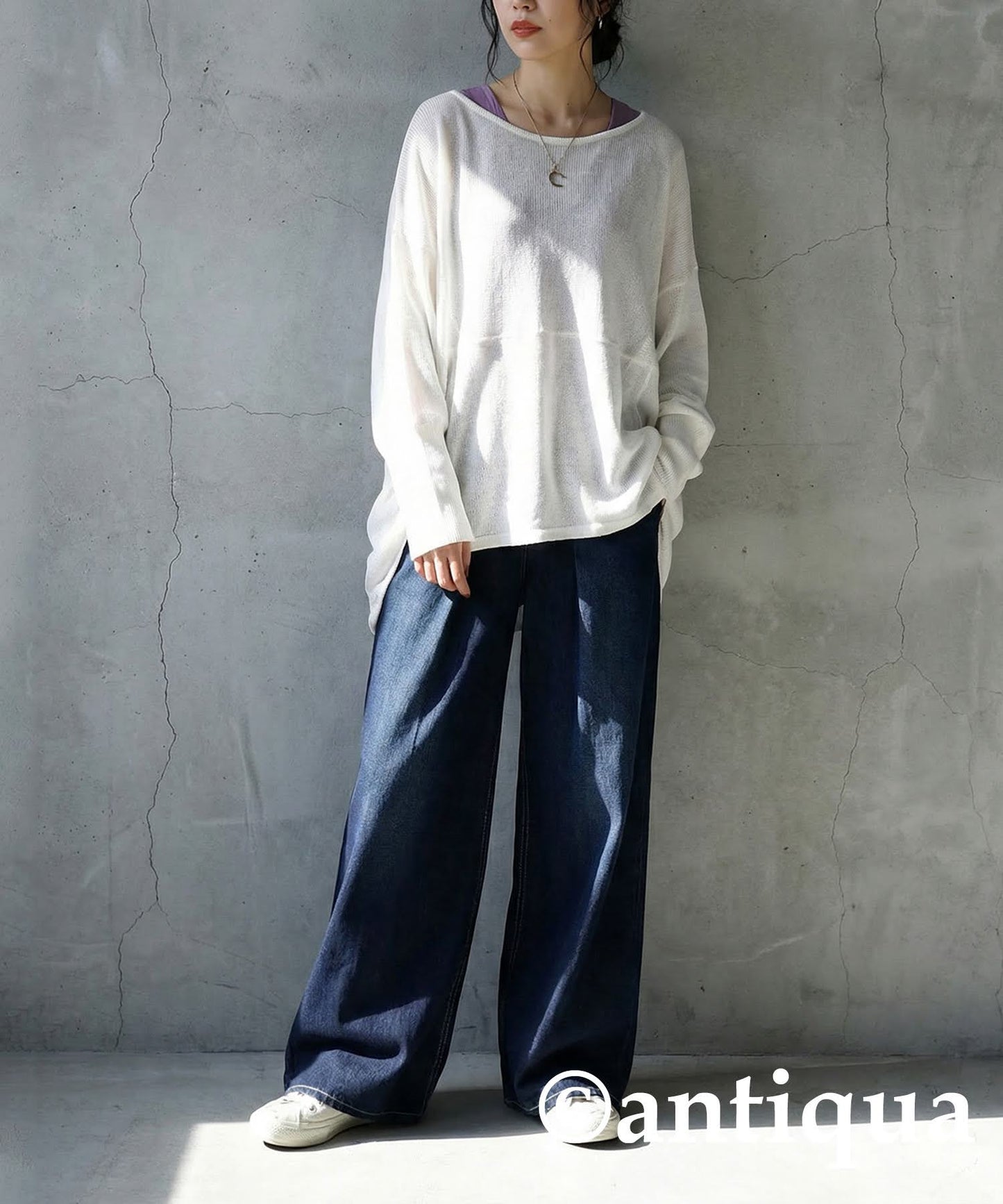 Deformed Knit Top Ladies