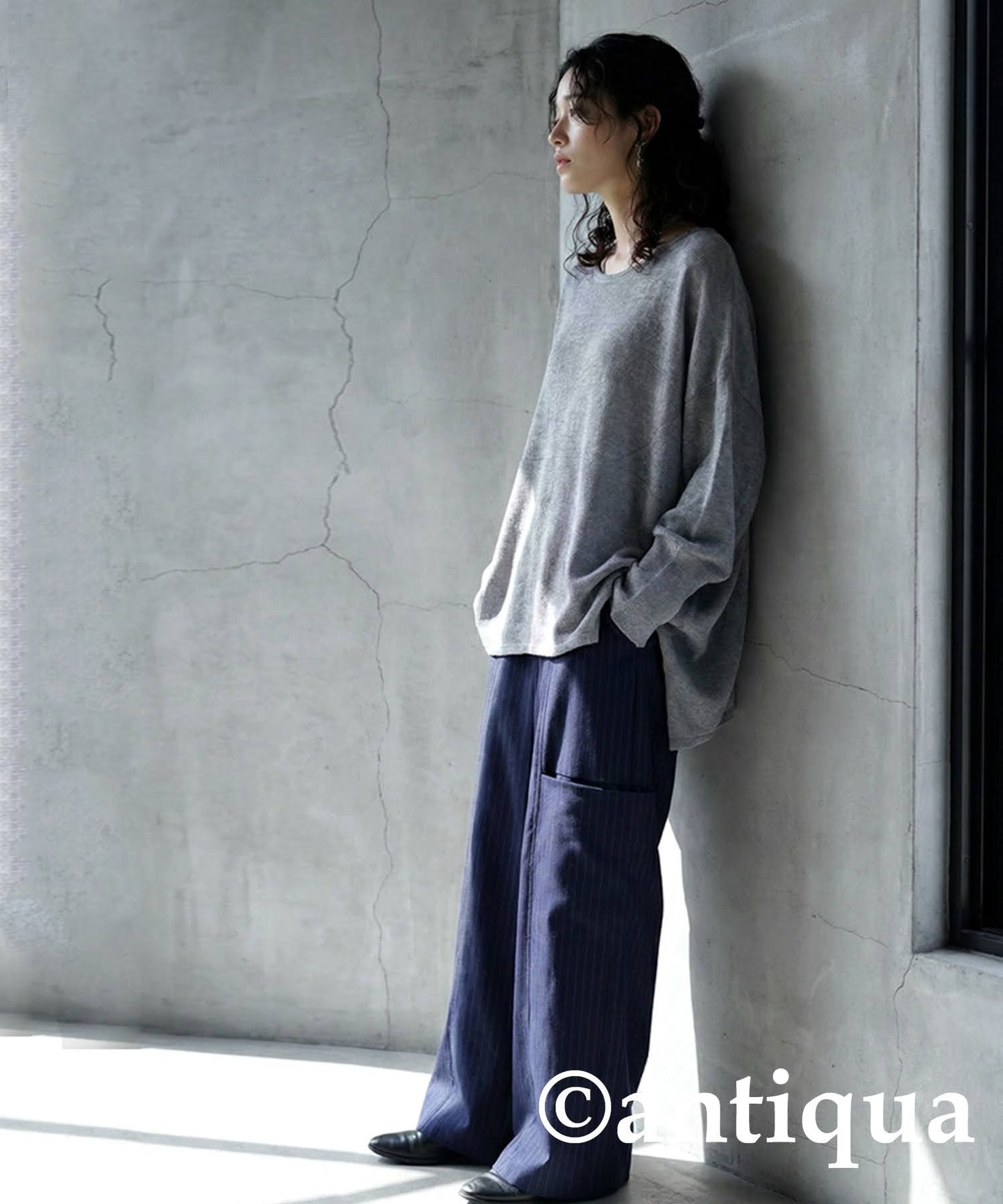 Deformed Knit Top Ladies