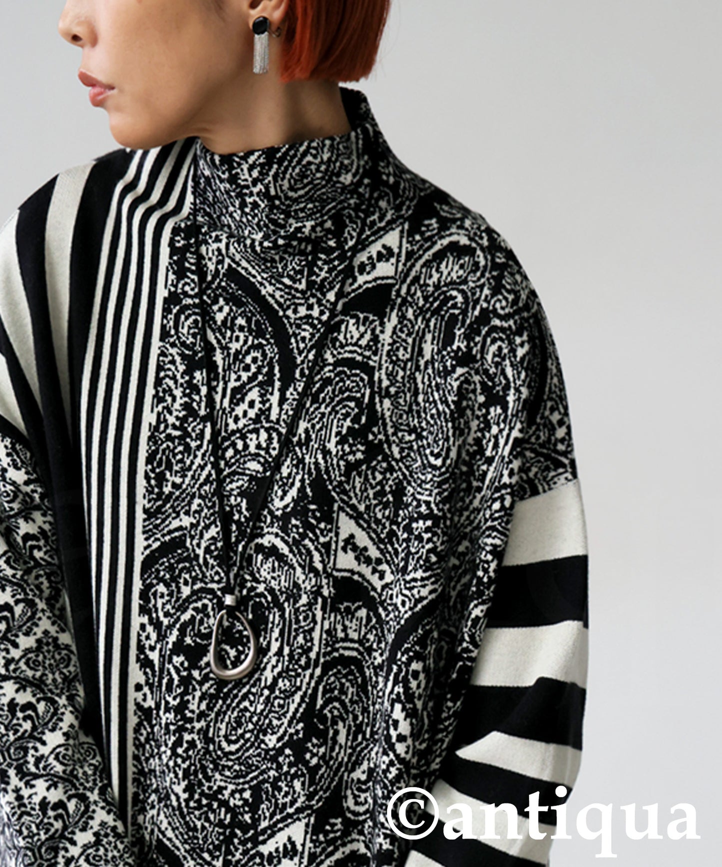 Patterned Knit Dress Ladies