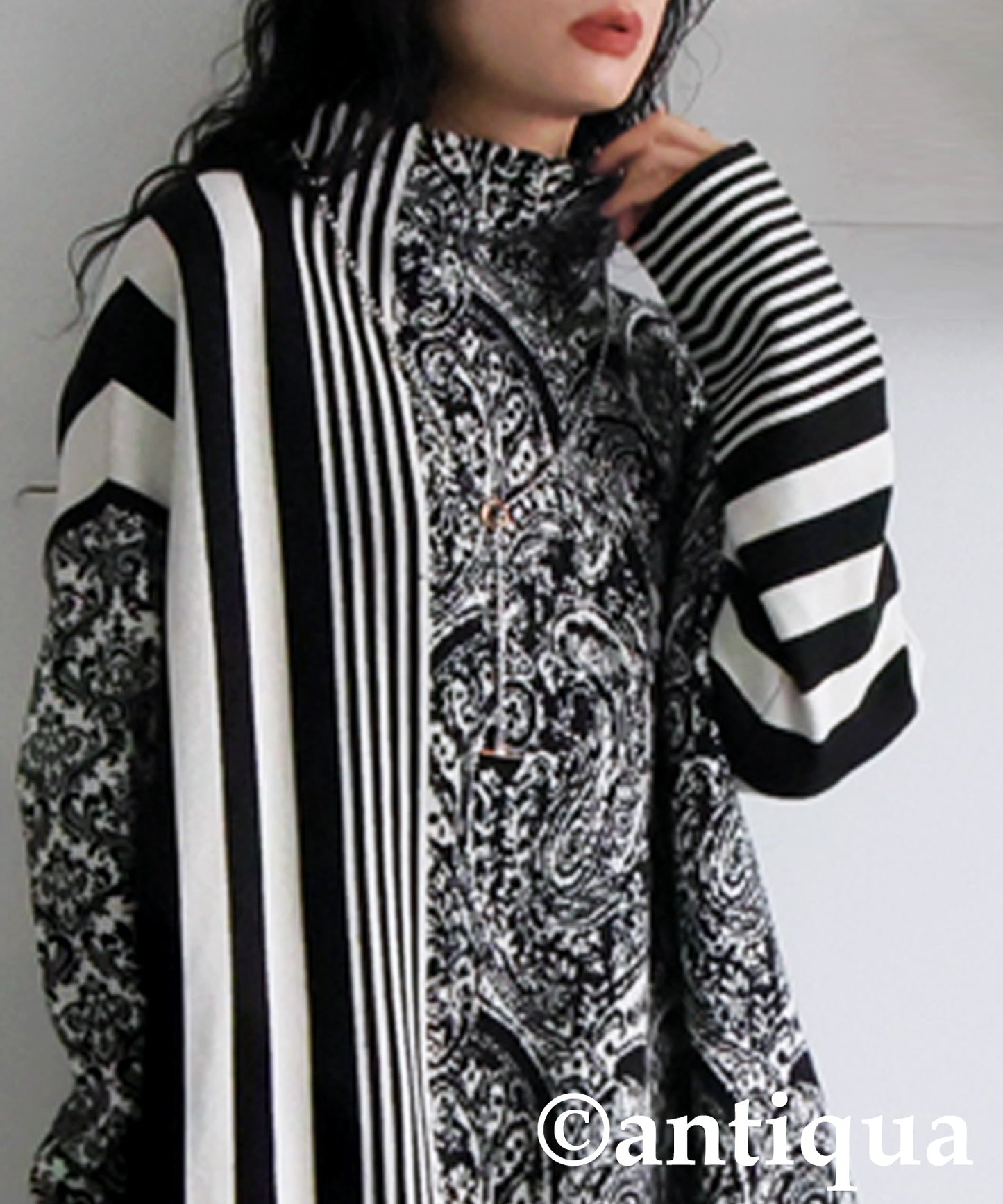 Patterned Knit Dress Ladies